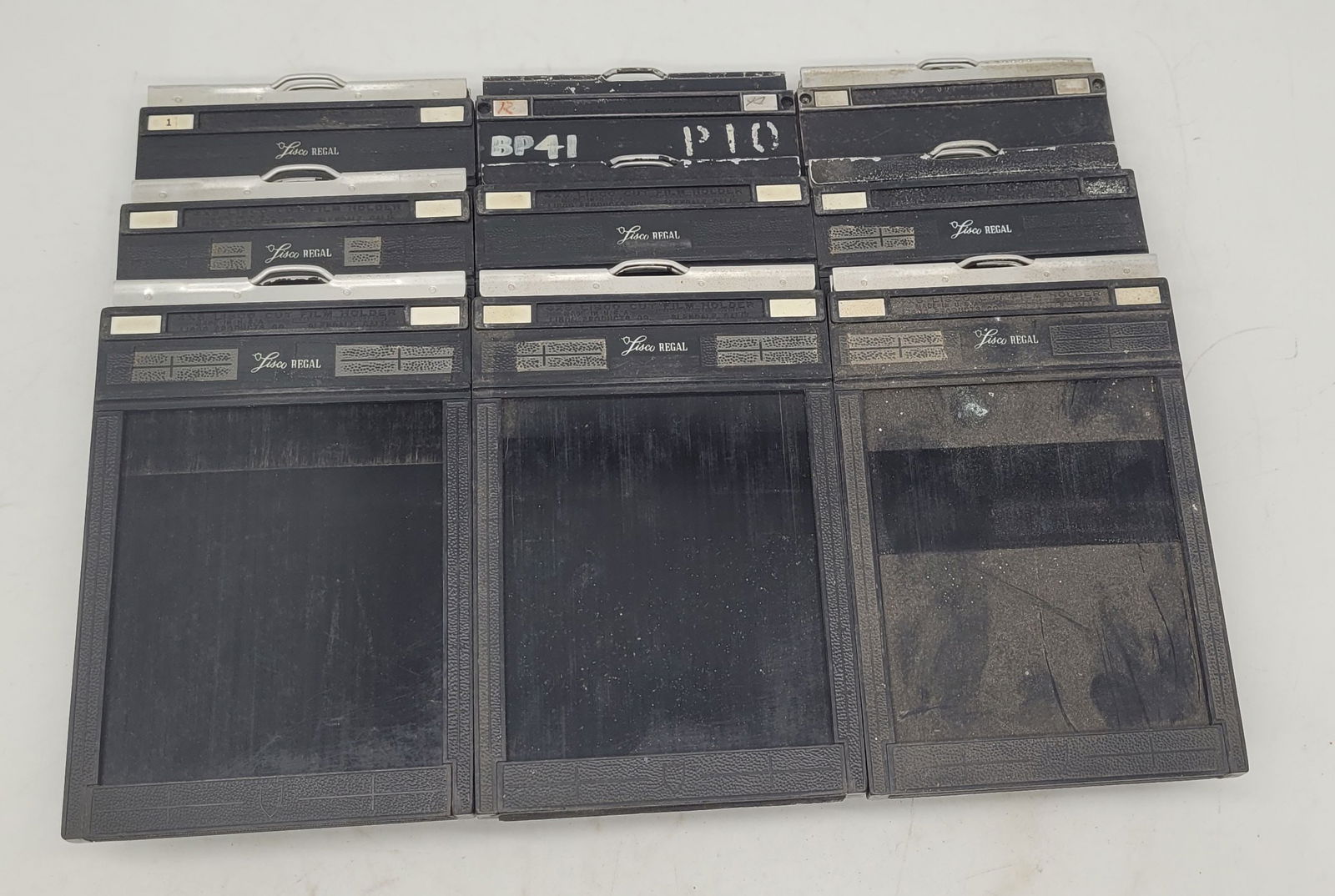 Lisco Regal 4X5 Cut Film Holders (9) Camera Sheet Film Holders Dark Slides (1 of 6)