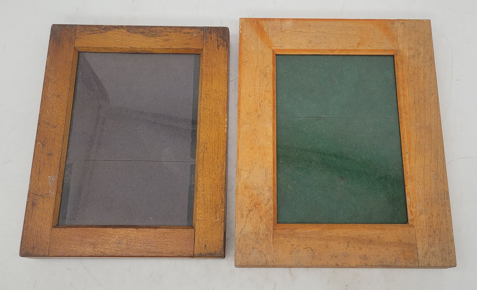 Premire & Eastman Kodak Wooden Framed w Glass Holders (2): Premire & Eastman Kodak Wooden Framed w Glass Holders (2) - 7.5" by 9.75" & 9" by 7"