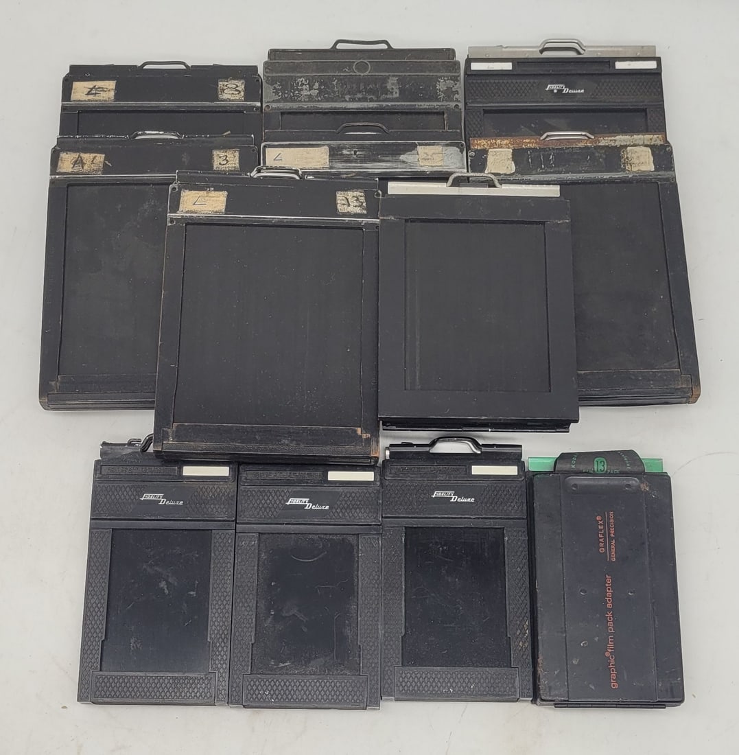 Graflex Fidelity Deluxe Fotac Unmarked Cut Film Holders: Graflex, Fidelity Deluxe, Fotac, Unmarked Cut Film Holders -