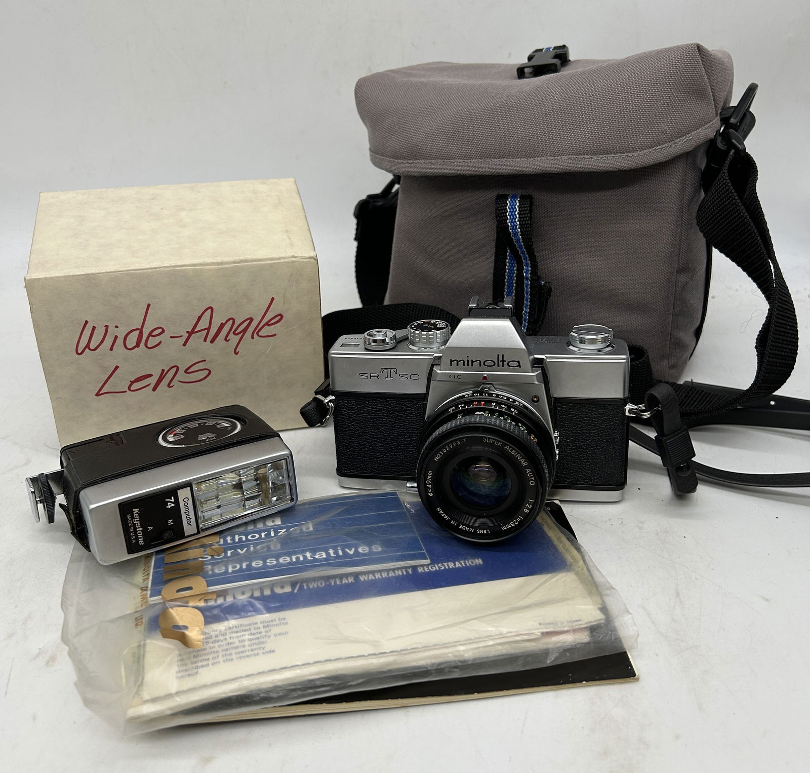 Minolta Camera SRTSC Booklet Keystone Light Meter Wide Angle Lense (1 of 5)