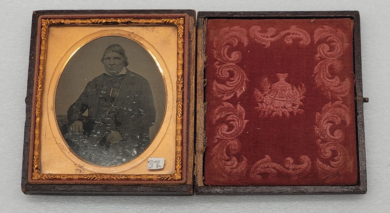 Ambrotype of Seated Man Full Case (1 of 5)
