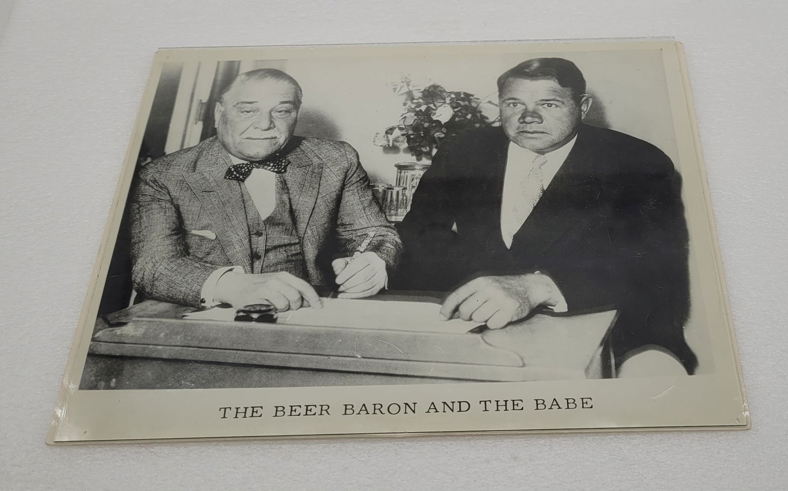 The Beer Baron And The Babe Photograph Babe Ruth & Jacob Ruppert: The Beer Baron And The Babe Photograph Babe Ruth & Jacob Ruppert - 10" by 8".