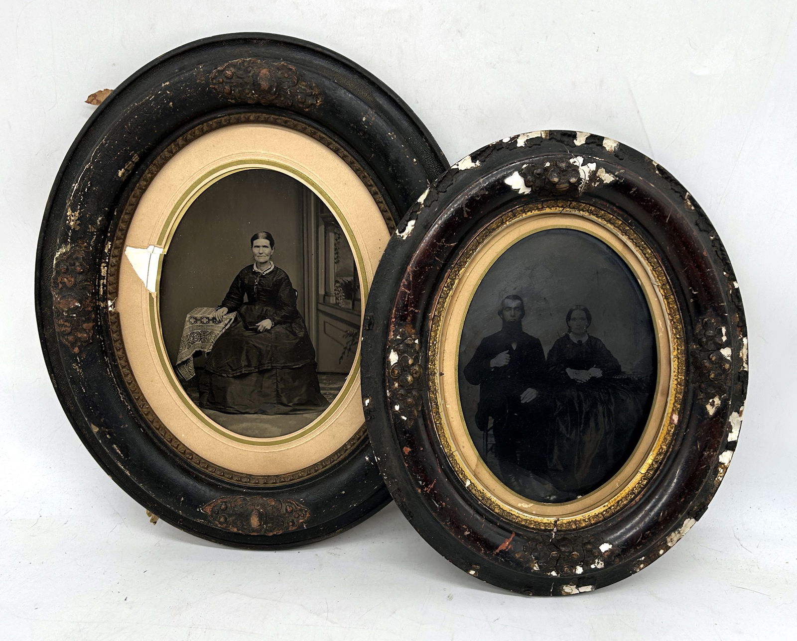 Framed - Tintypes In Oval Frames Whole Plates (1 of 8)
