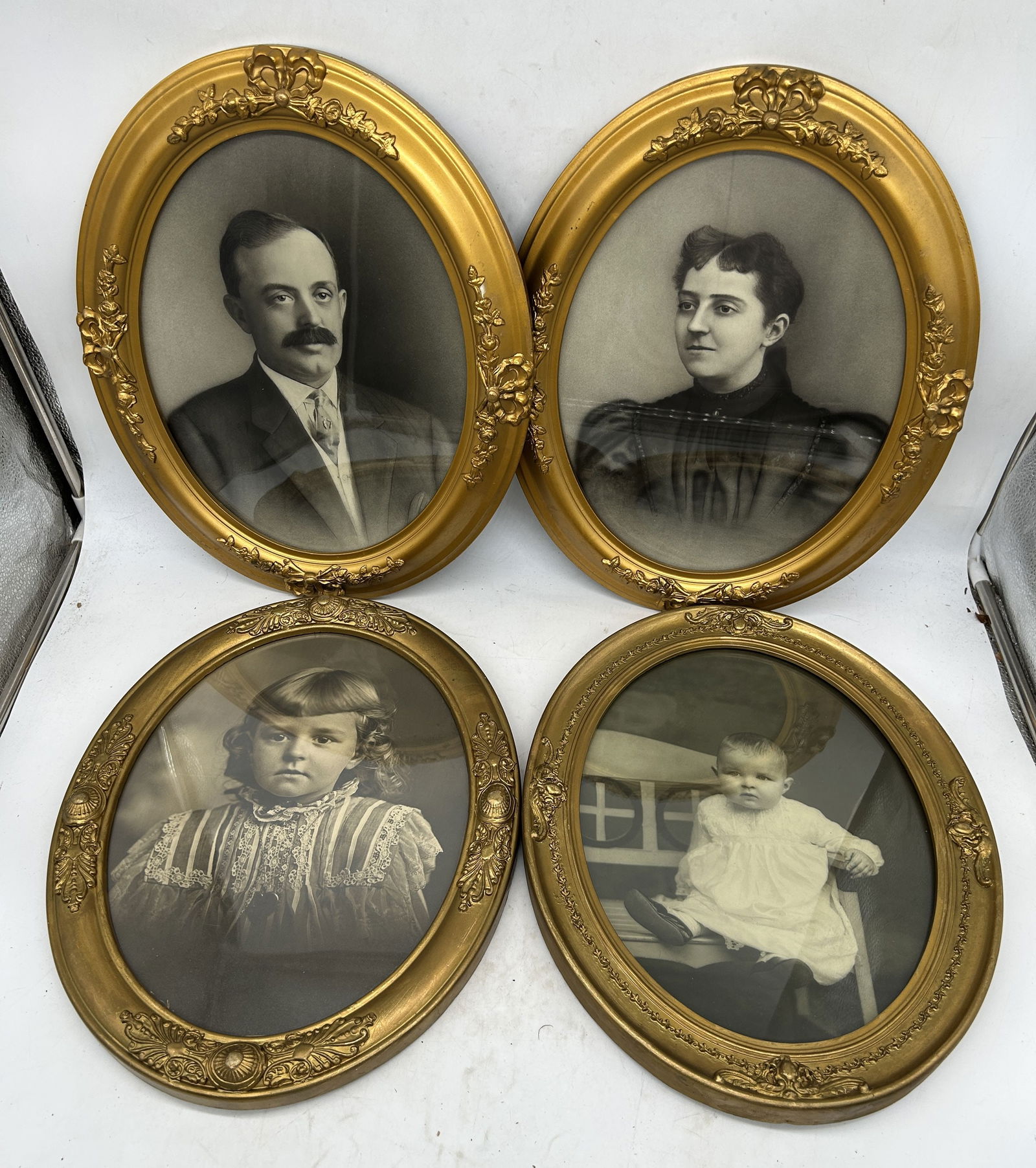 Framed - Oval Framed Family Portraits: Framed - Oval Framed Family Portraits - 15.5" by 13".