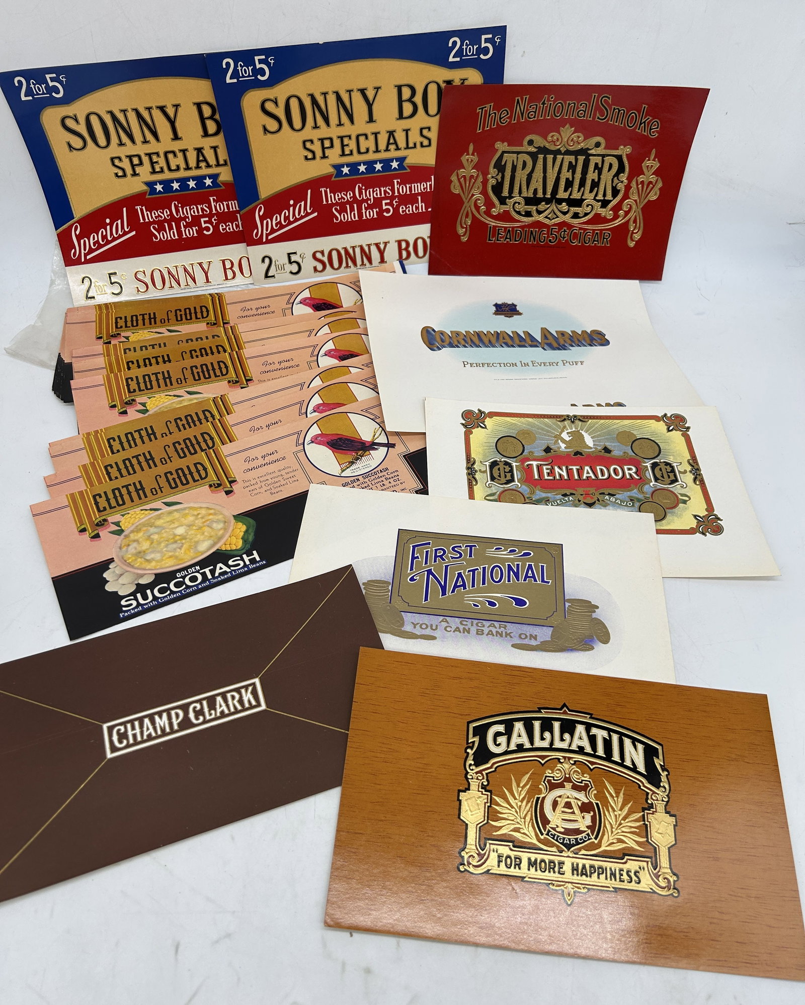 Can & Cigar Labels Succotash Champ Clark Travelers Sonny Boy: Can & Cigar Labels Succotash Champ Clark Travelers Sonny Boy.