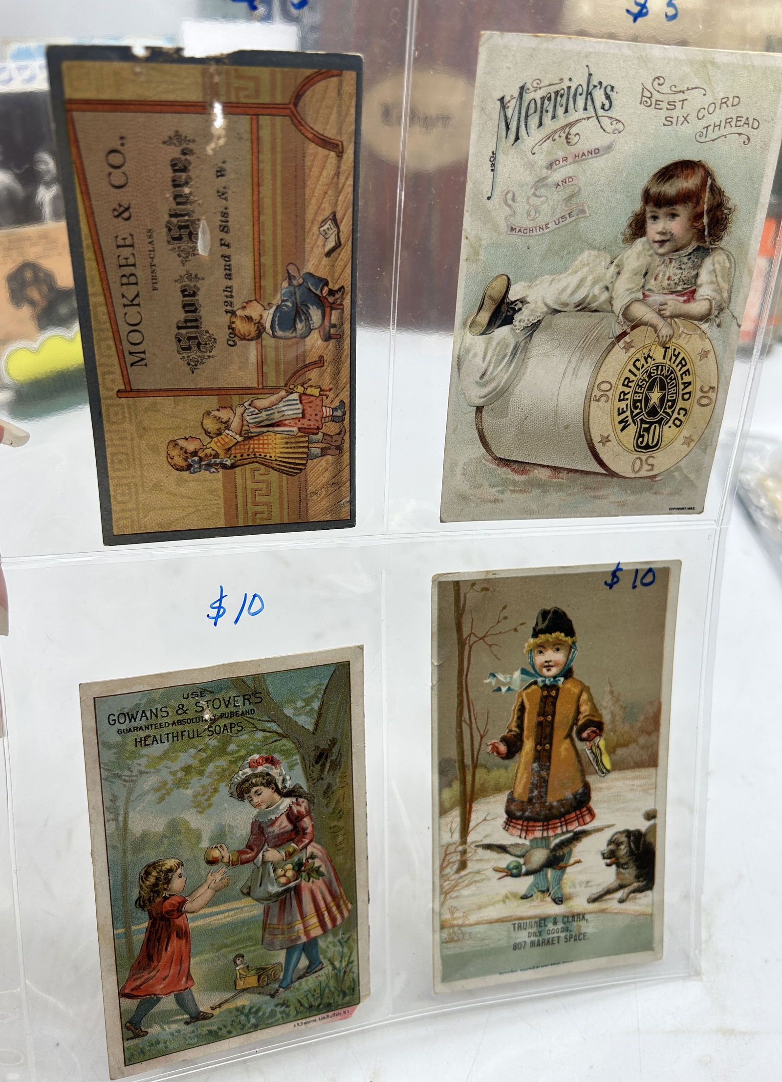Clark's ONT Spool Cotton Trade Cards 1800s Game Cards and Others: Clark's ONT Spool Cotton Trade Cards 1800s Game Cards and Others.