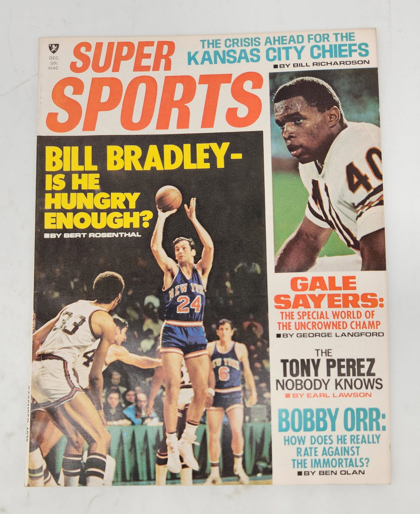 1970 Sports Magazine - Bill Bradley Cover: 1970 Sports Magazine - Bill Bradley Cover.