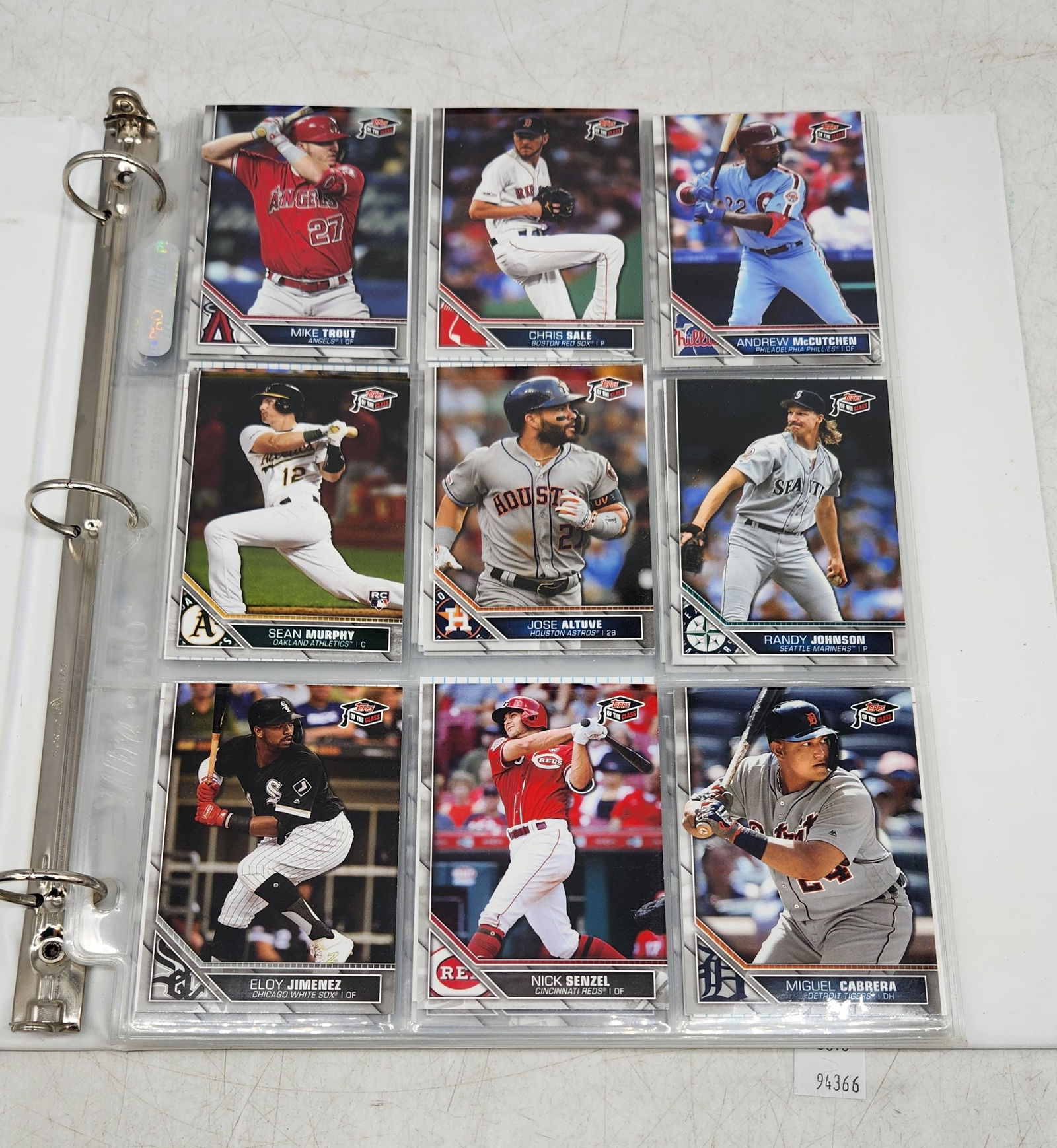 Binder Lot - 2020 Topps of the Class Baseball Partial Set: Binder Lot - 2020 Topps of the Class Baseball Partial Set.