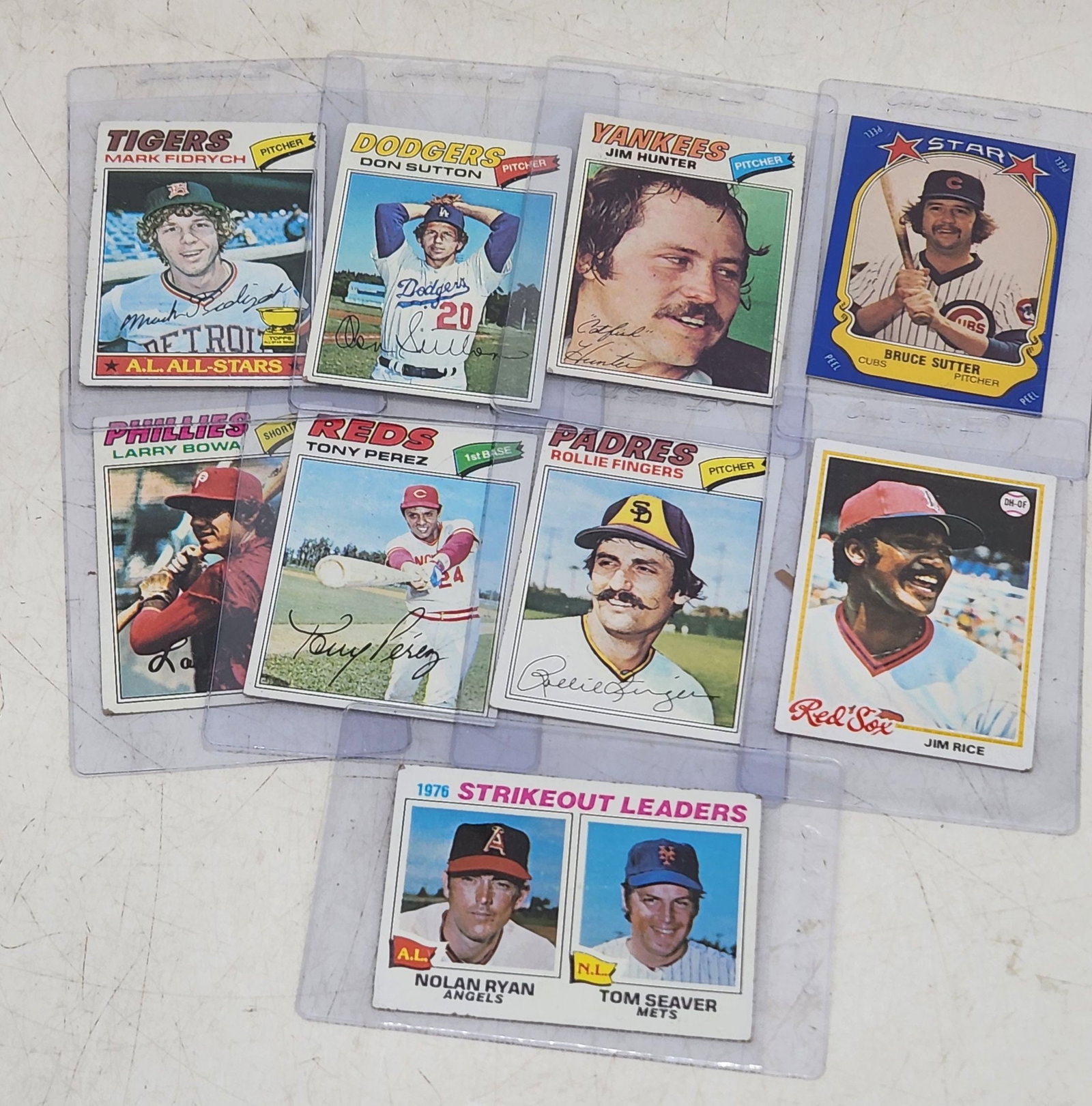 (9) 1977-1978 Topps Baseball Stars: (9) 1977-1978 Topps Baseball Stars.
