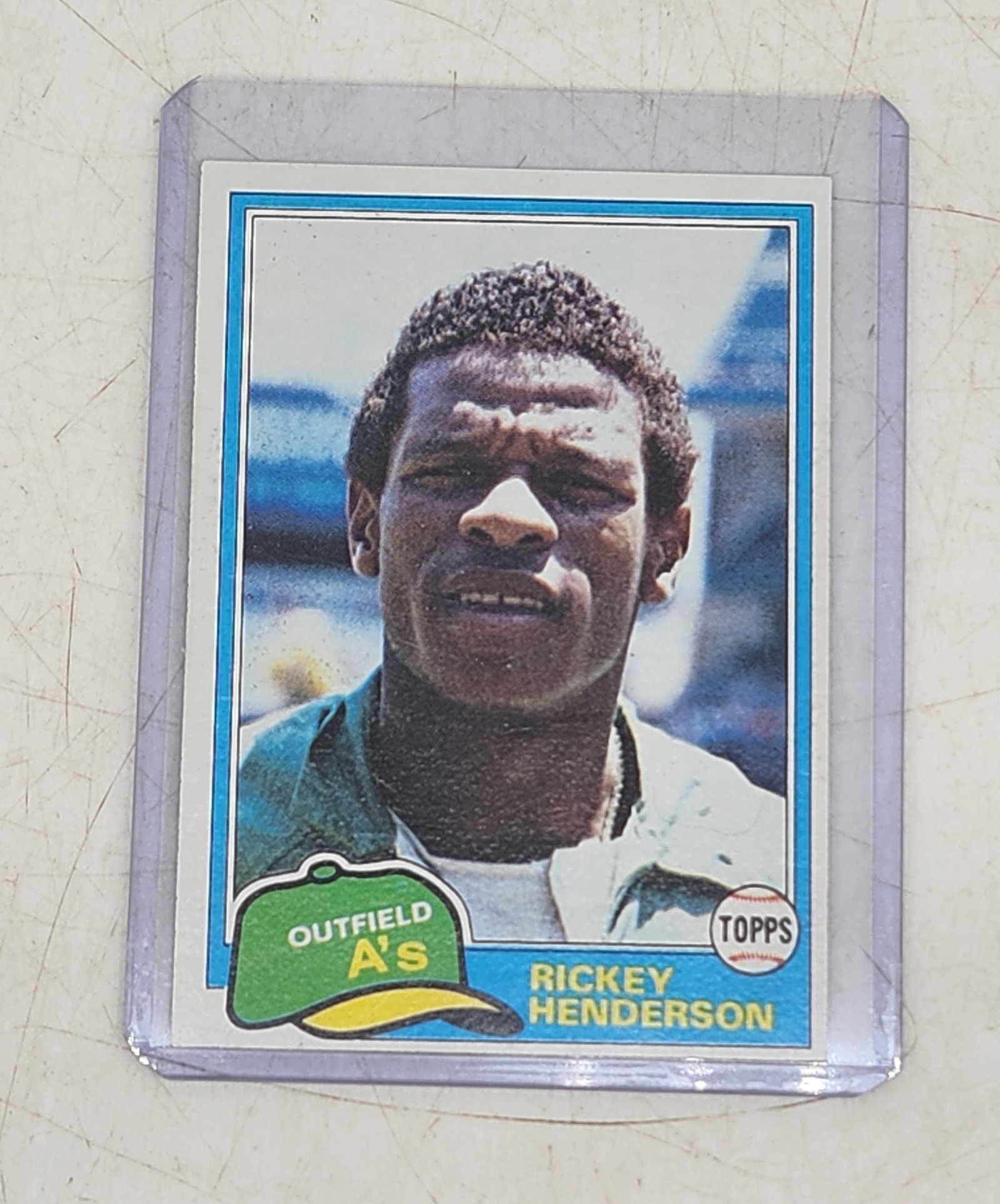 1981 Topps Baseball Rickey Henderson #261: 1981 Topps Baseball Rickey Henderson #261.