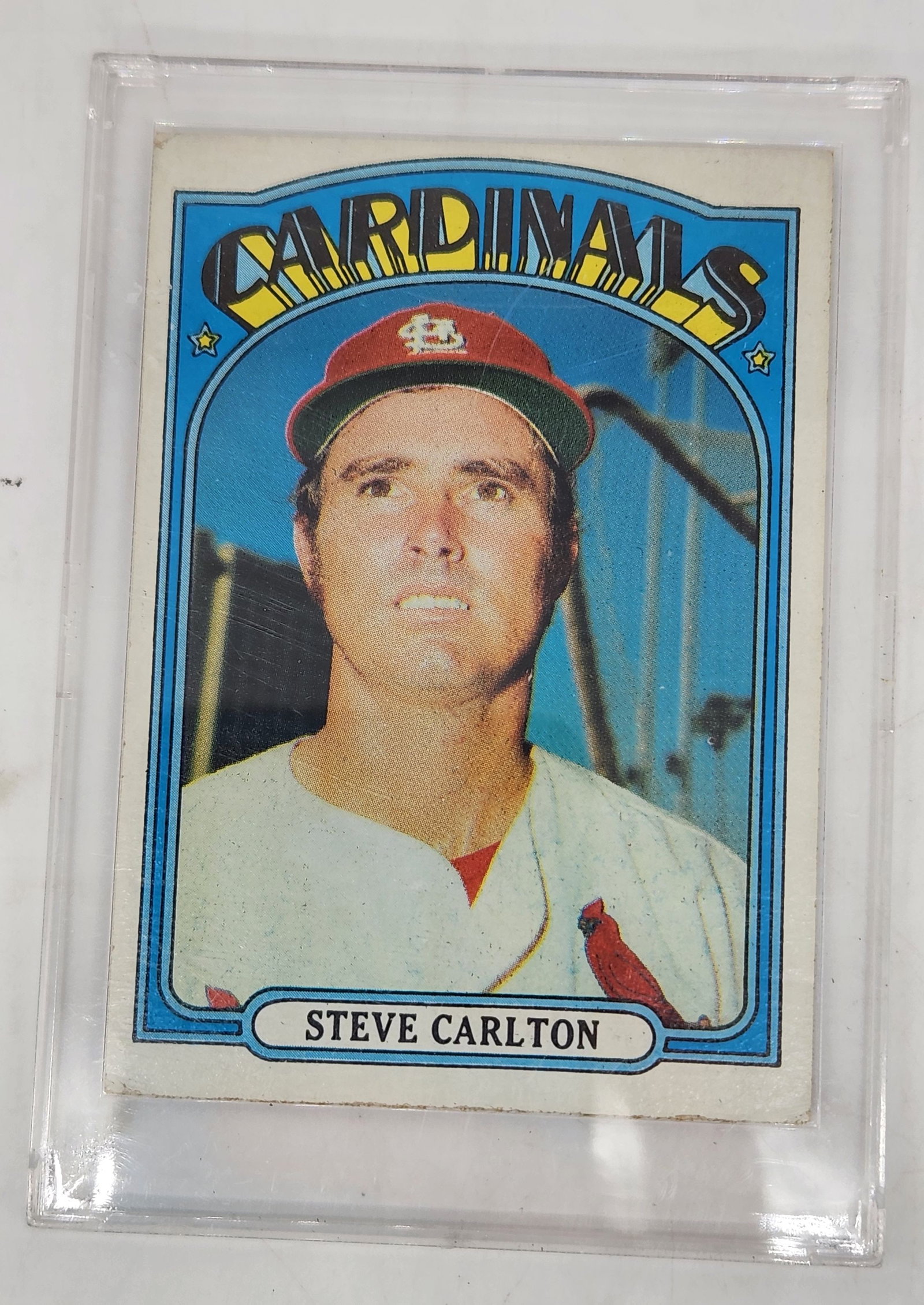 1972 Topps Baseball Steve Carlton EX: 1972 Topps Baseball Steve Carlton EX.