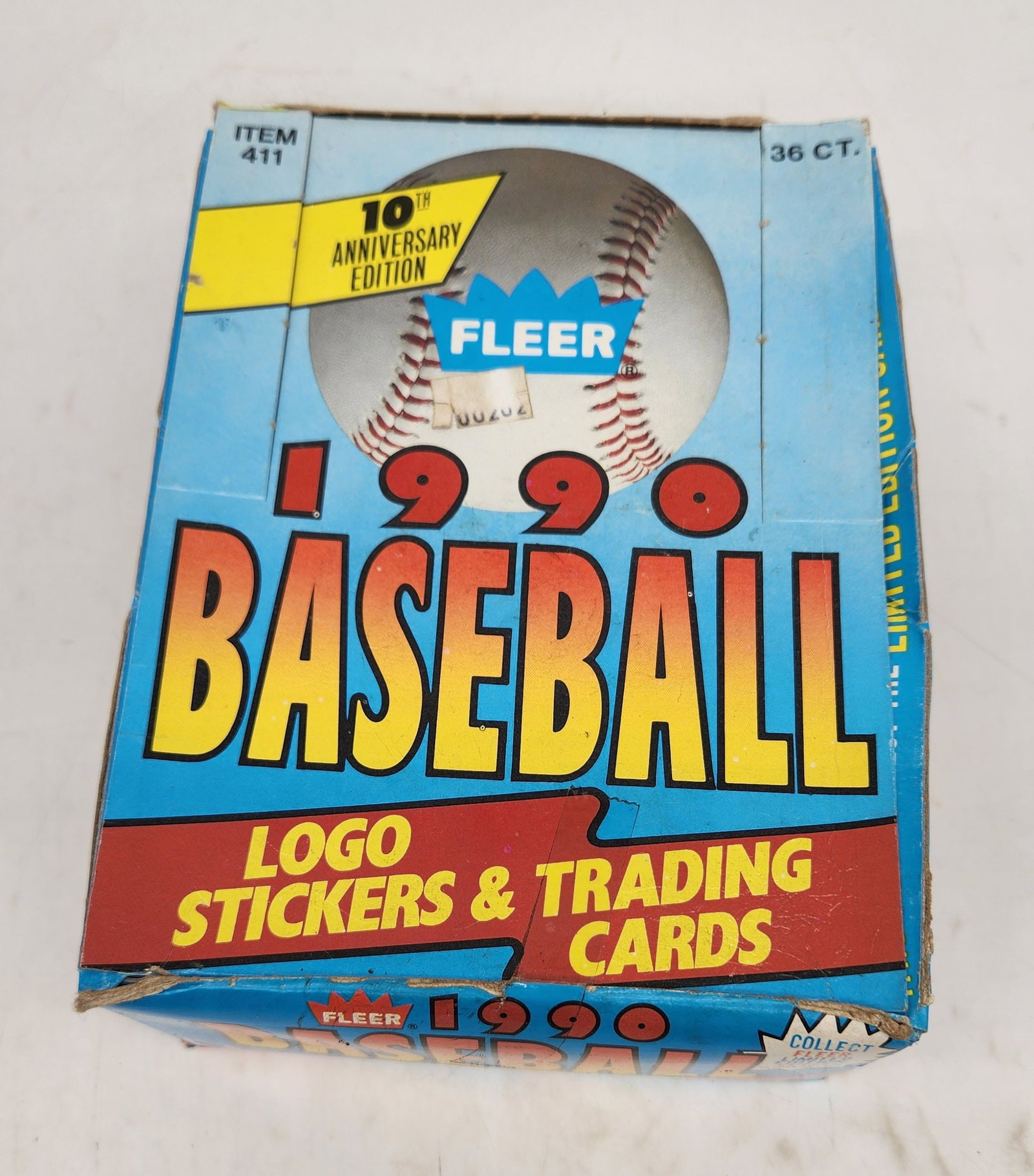 NOS - 1990 Fleer Baseball Card box: NOS - 1990 Fleer Baseball Card box.