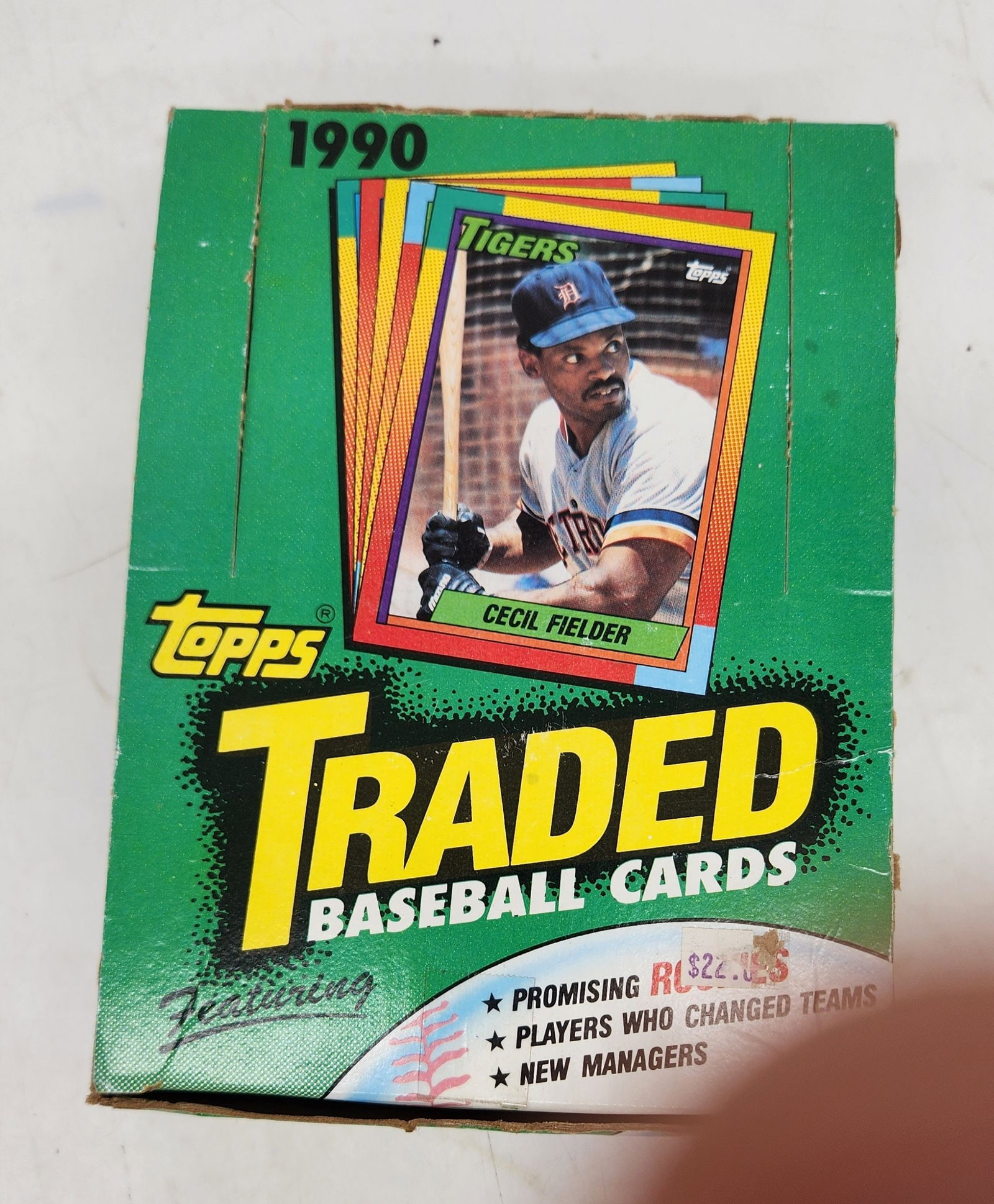 NOS - 1990 Topps Traded 36 Packs Box: NOS - 1990 Topps Traded 36 Packs Box.
