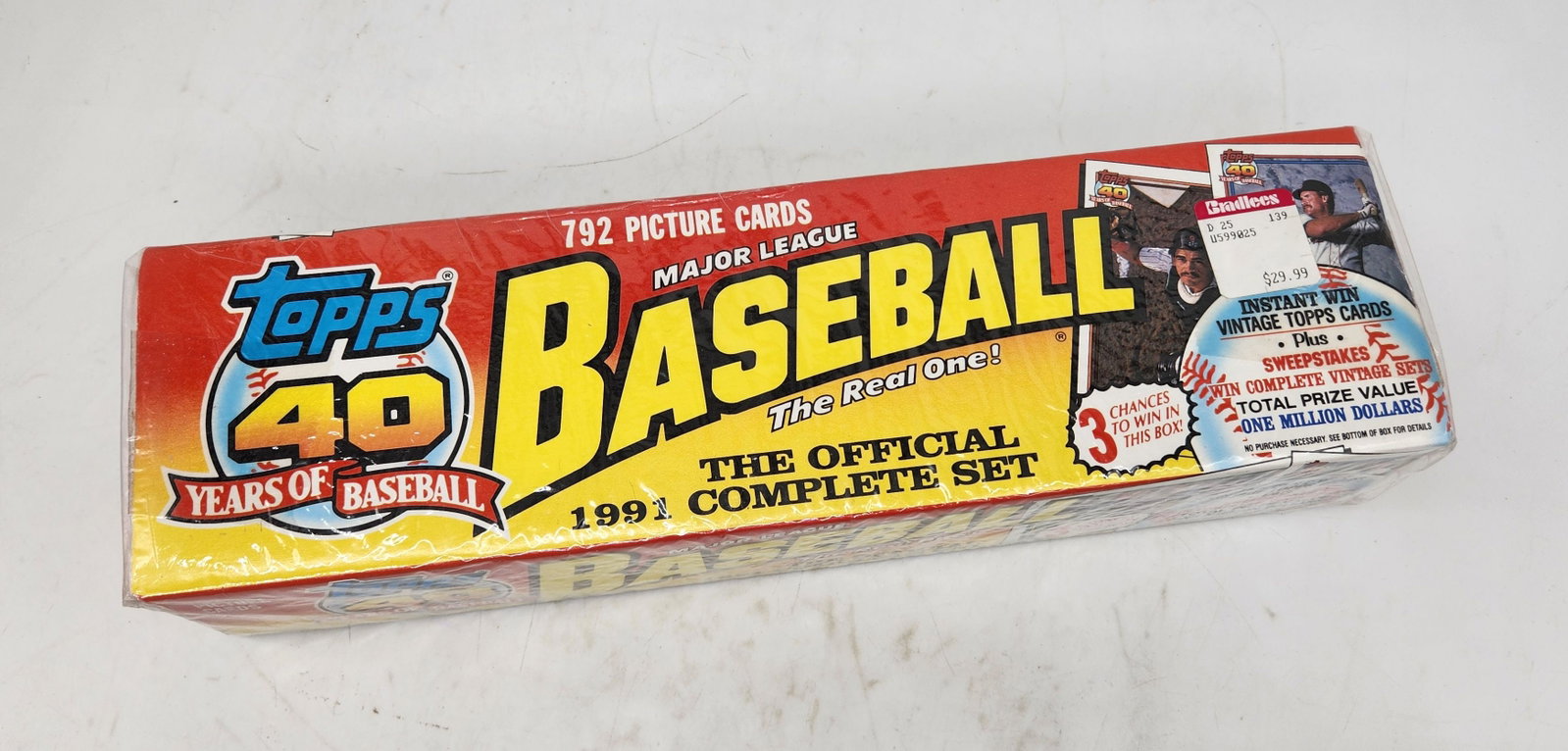 NOS - 1991 Topps Baseball Factory Set: NOS - 1991 Topps Baseball Factory Set.