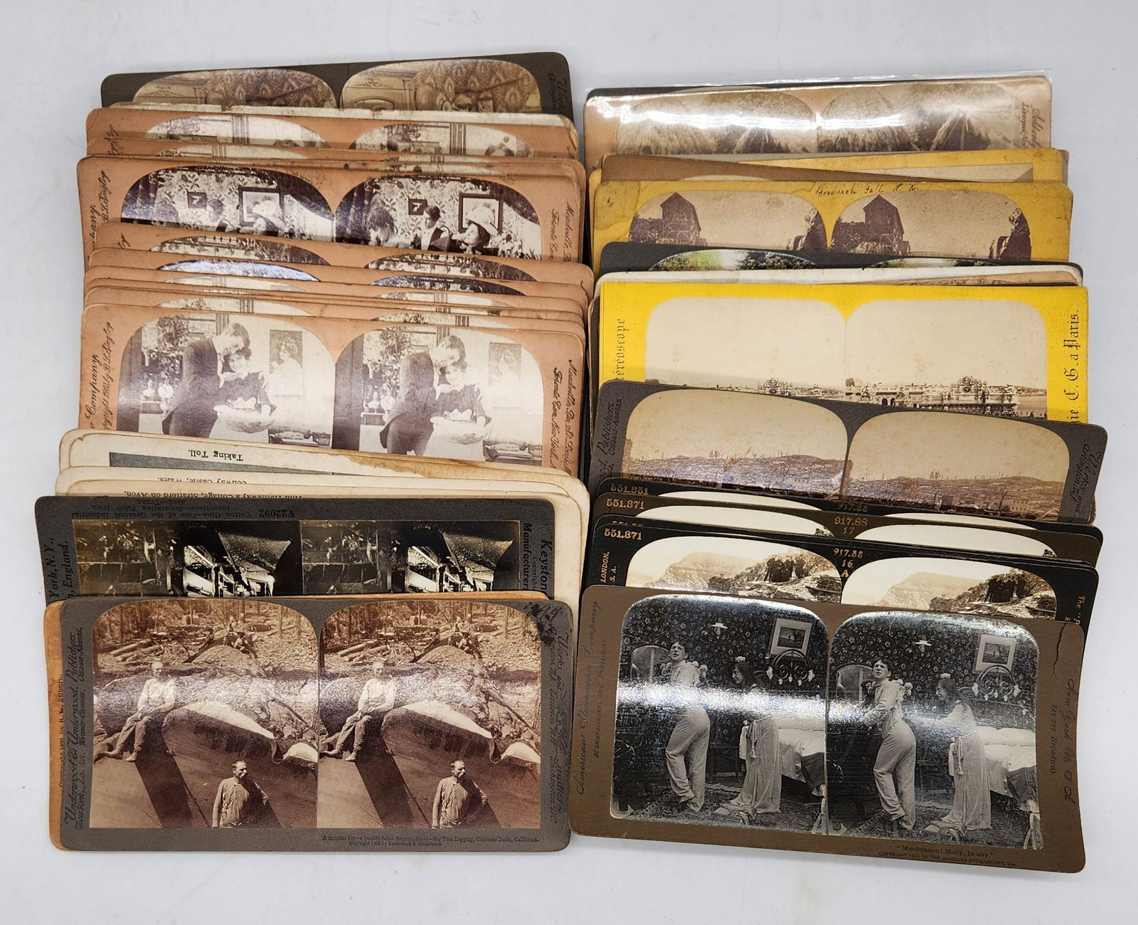 Vintage Stereoview Cards Lot - Keystone, Underwood & Underwood (1 of 6)