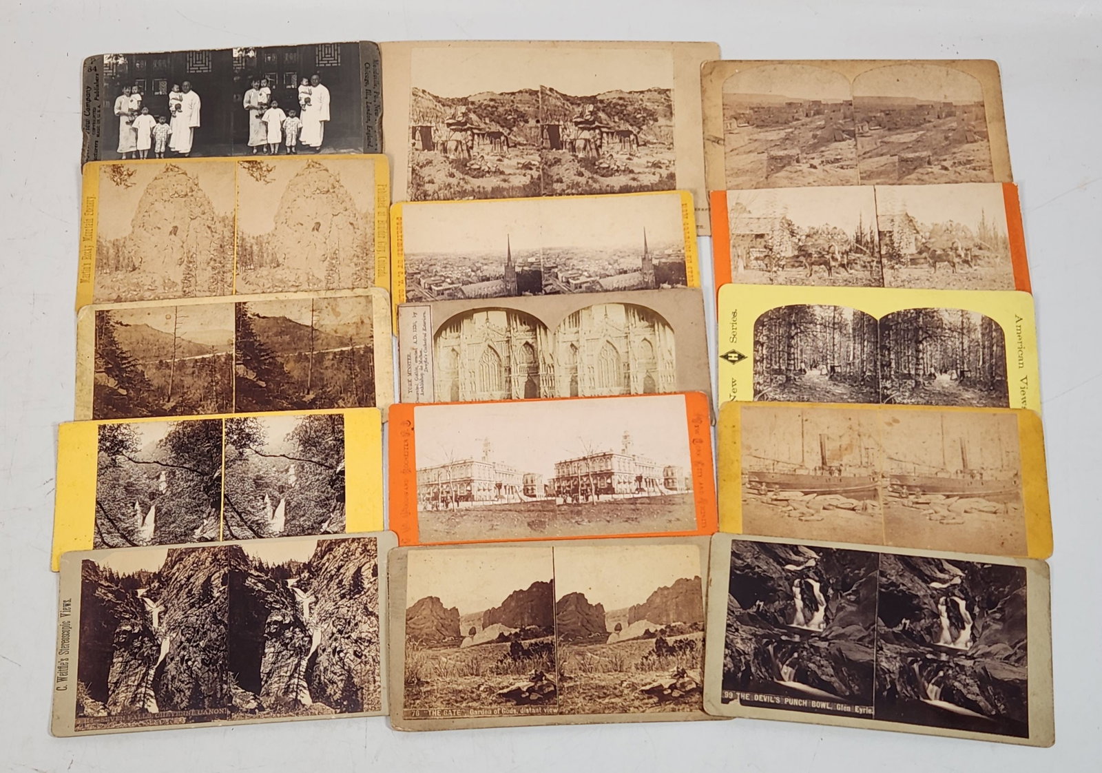 Vintage Stereoscopic Views - Landscapes, Buildings, People - Collection (1 of 10)