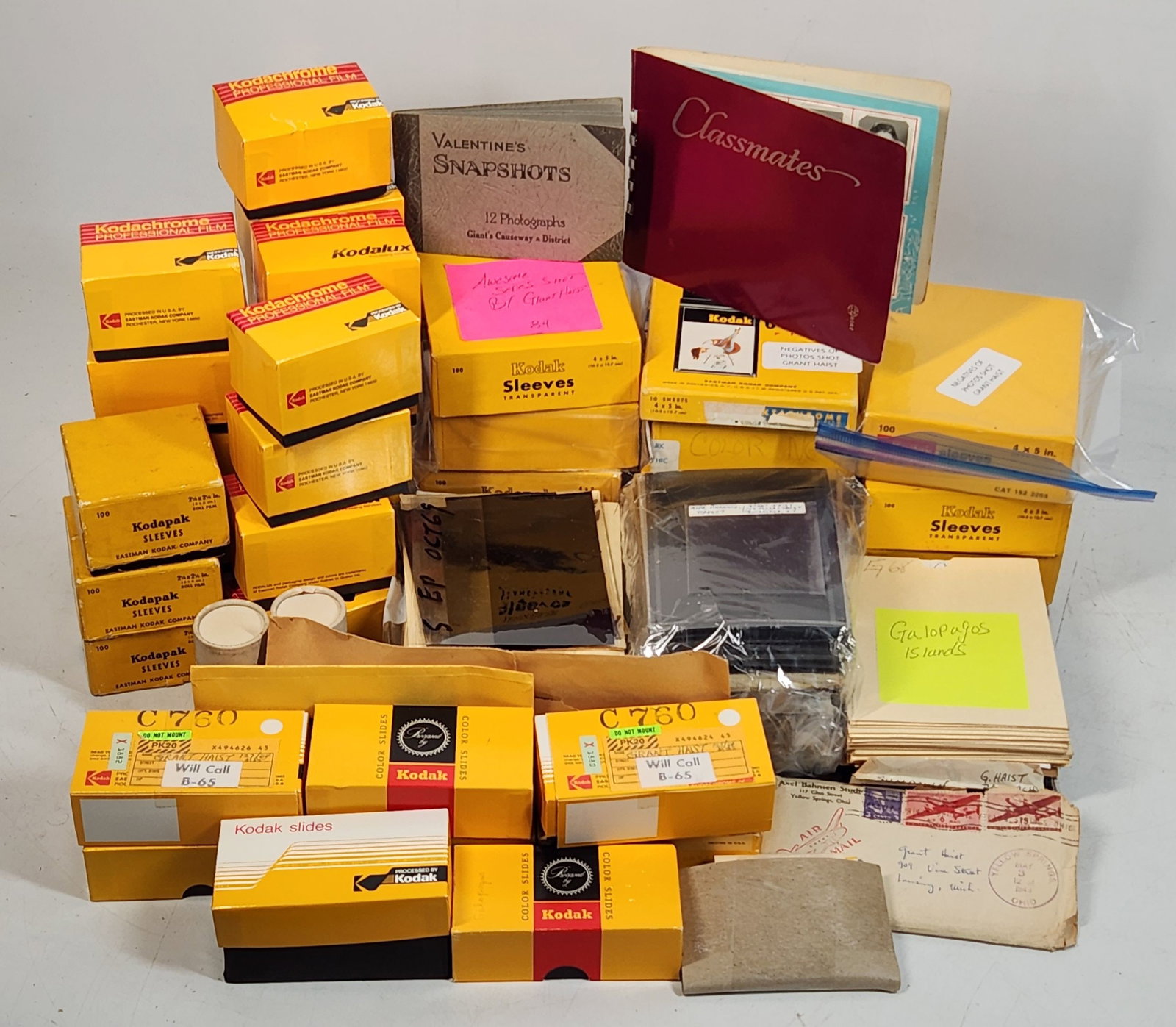 Grant Haist Kodak Photography Lot - Film, Slides, Sleeves, Albums (1 of 10)