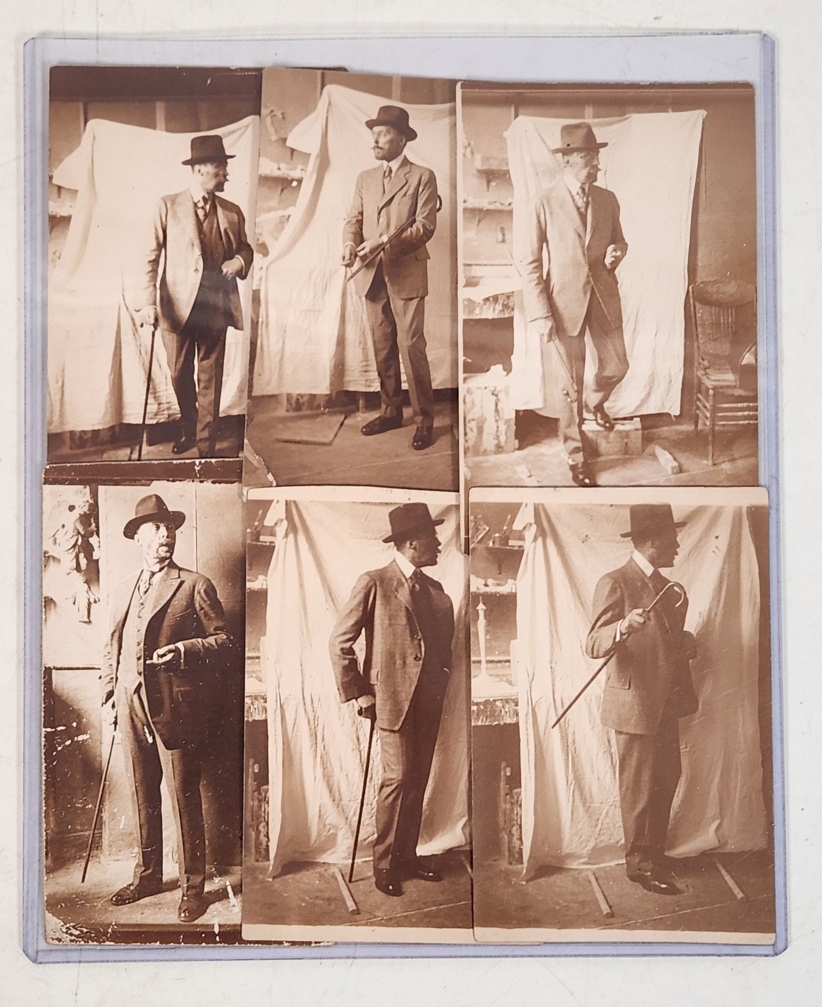 Vintage Aristo Postcards - Gentlemen in Suits, Canes (1 of 9)