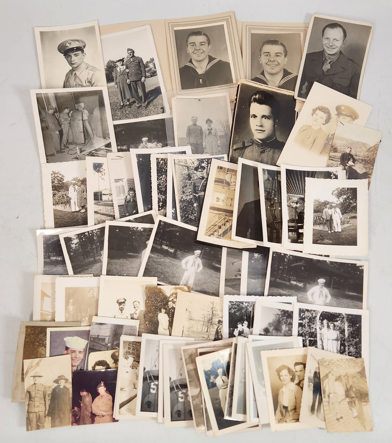 Vintage WWII Era Military Personnel Photo Collection - 75 Photos (1 of 5)