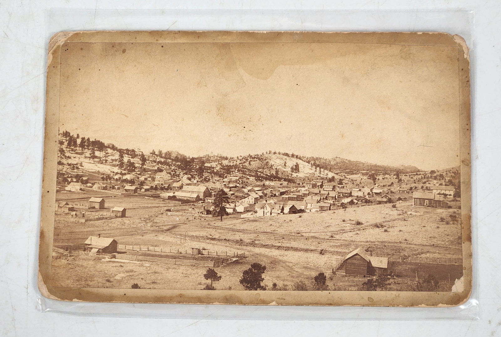 Antique J. Goller Mountain Town Cabinet Photo - Colorado (1 of 7)