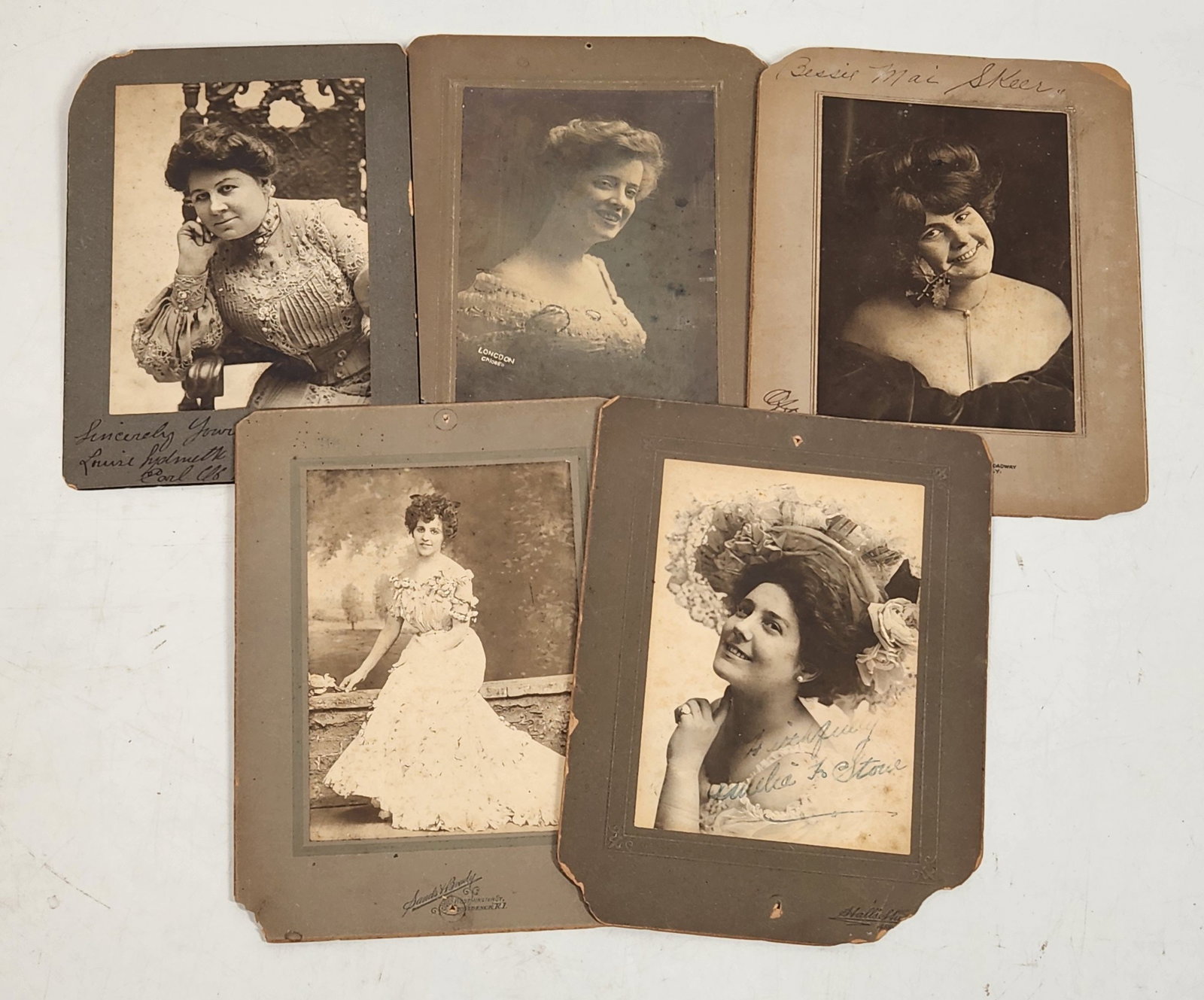 Edwardian Actresses Signed Photos (1 of 9)