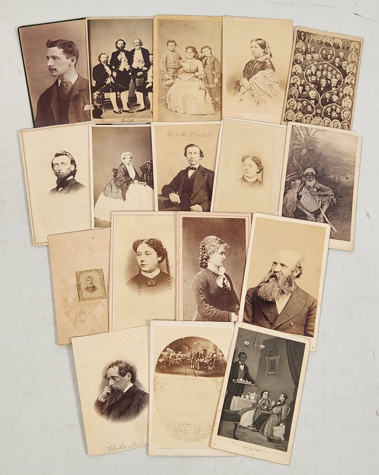 CDV Lot Famous People Dickens Tom Thumb Queen Victoria (1 of 8)