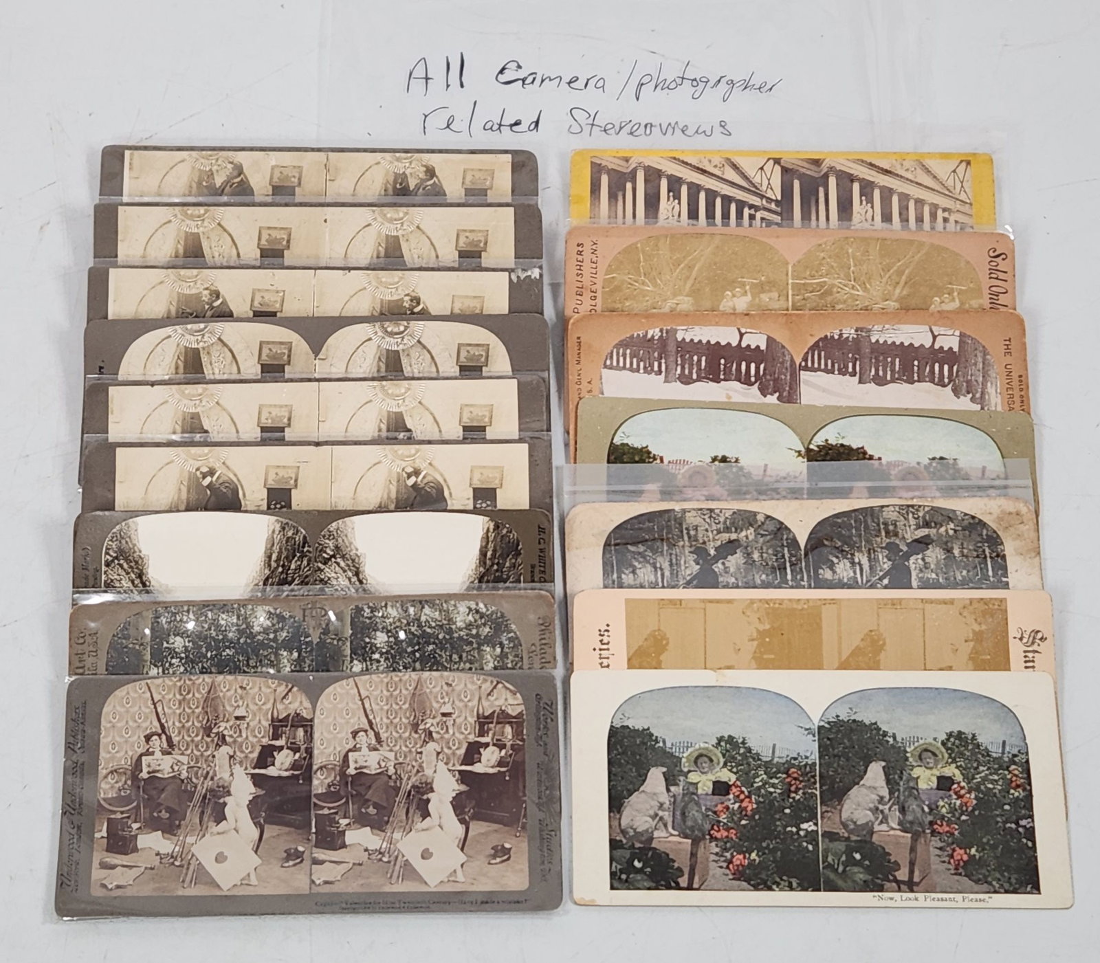 Camera and Photographer Stereoview Cards - Stro Photo & Underwood Lot (1 of 7)