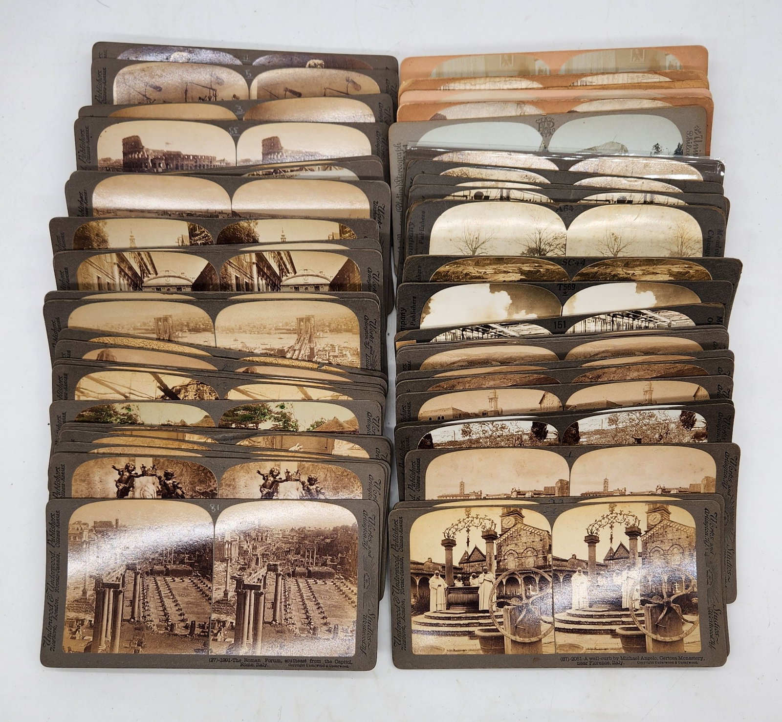 Vintage Stereoscope Cards - Underwood & Underwood Lot of 50 (1 of 6)