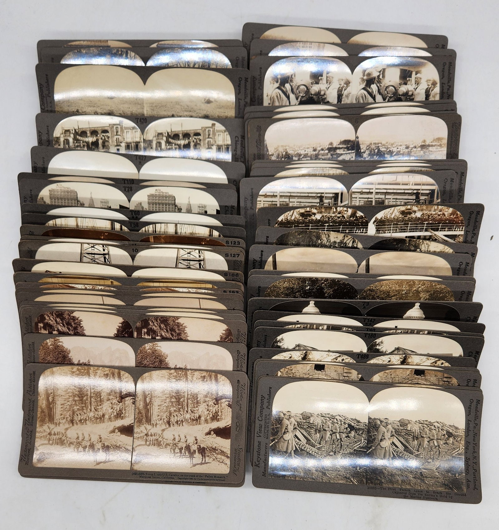 Vintage Keystone View Company Stereoview Cards - Set of 40 (1 of 6)