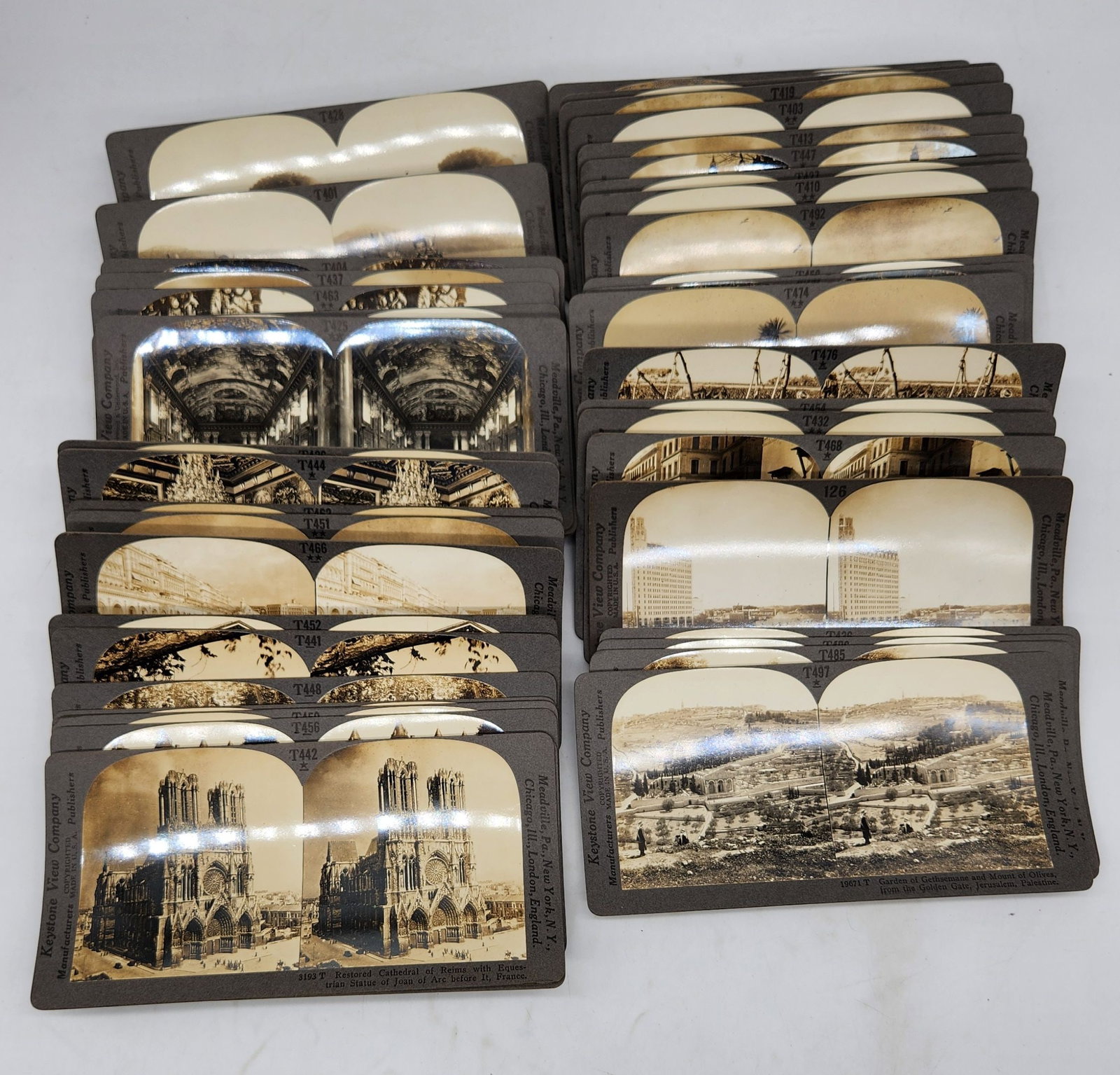 Keystone View Company Stereoscopic Cards - 64 Card Lot (1 of 6)