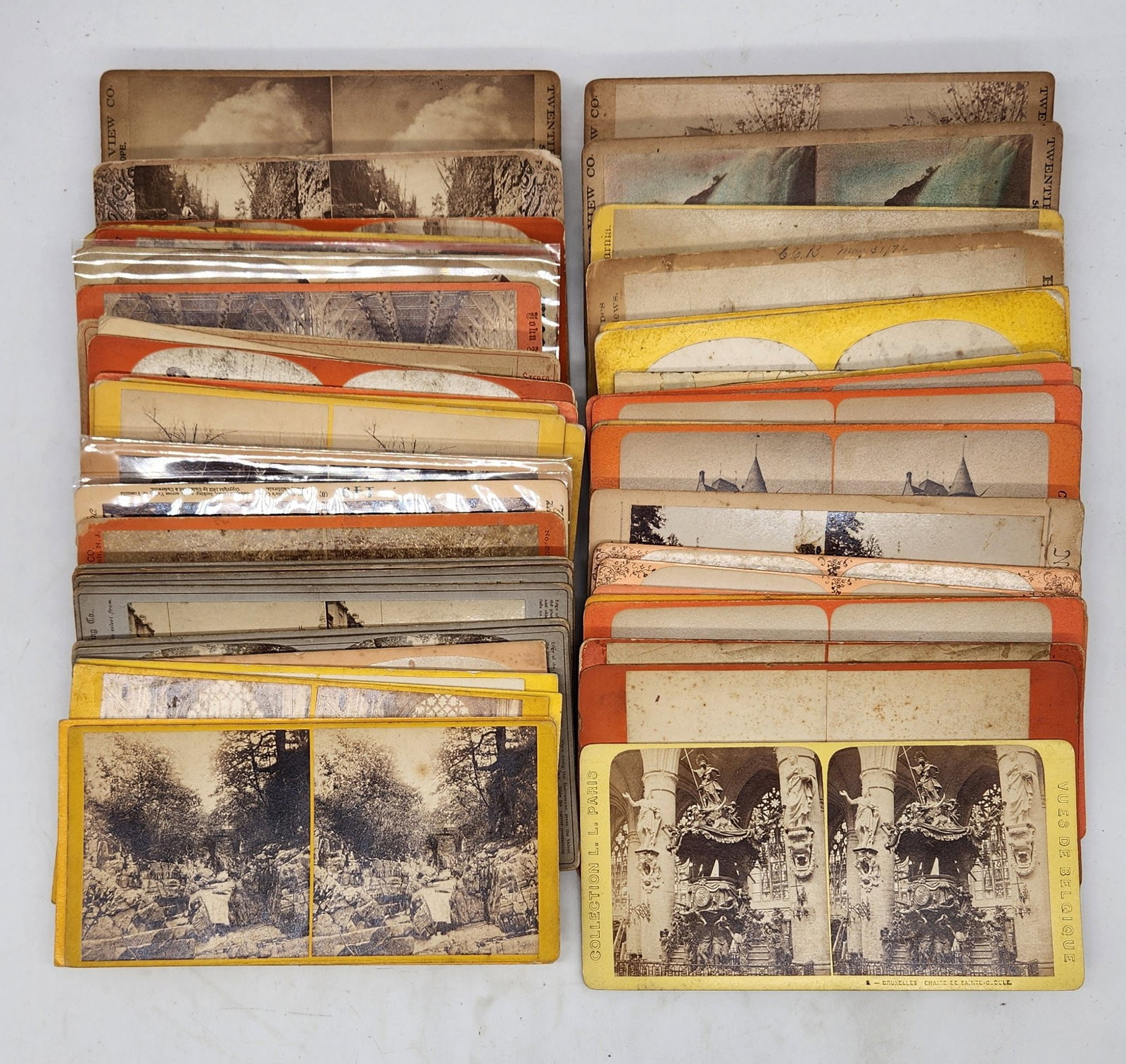 Vintage Stereoscope Cards - Paris & Belgium Views - Collection (1 of 6)