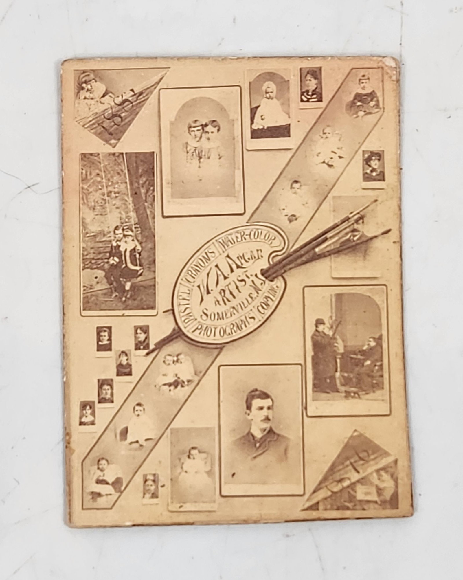 W Apgar Photo Studio Artist Advertising Card - Somerville, Mass. (1 of 4)