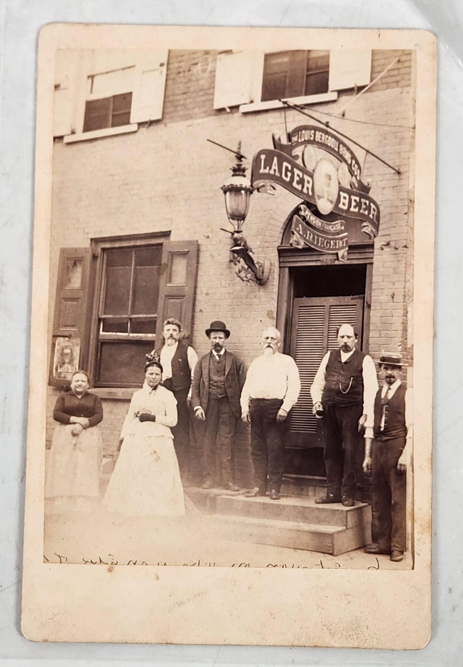 Antique Louis Bergdoll Brewing Co. Cabinet Photo (1 of 5)