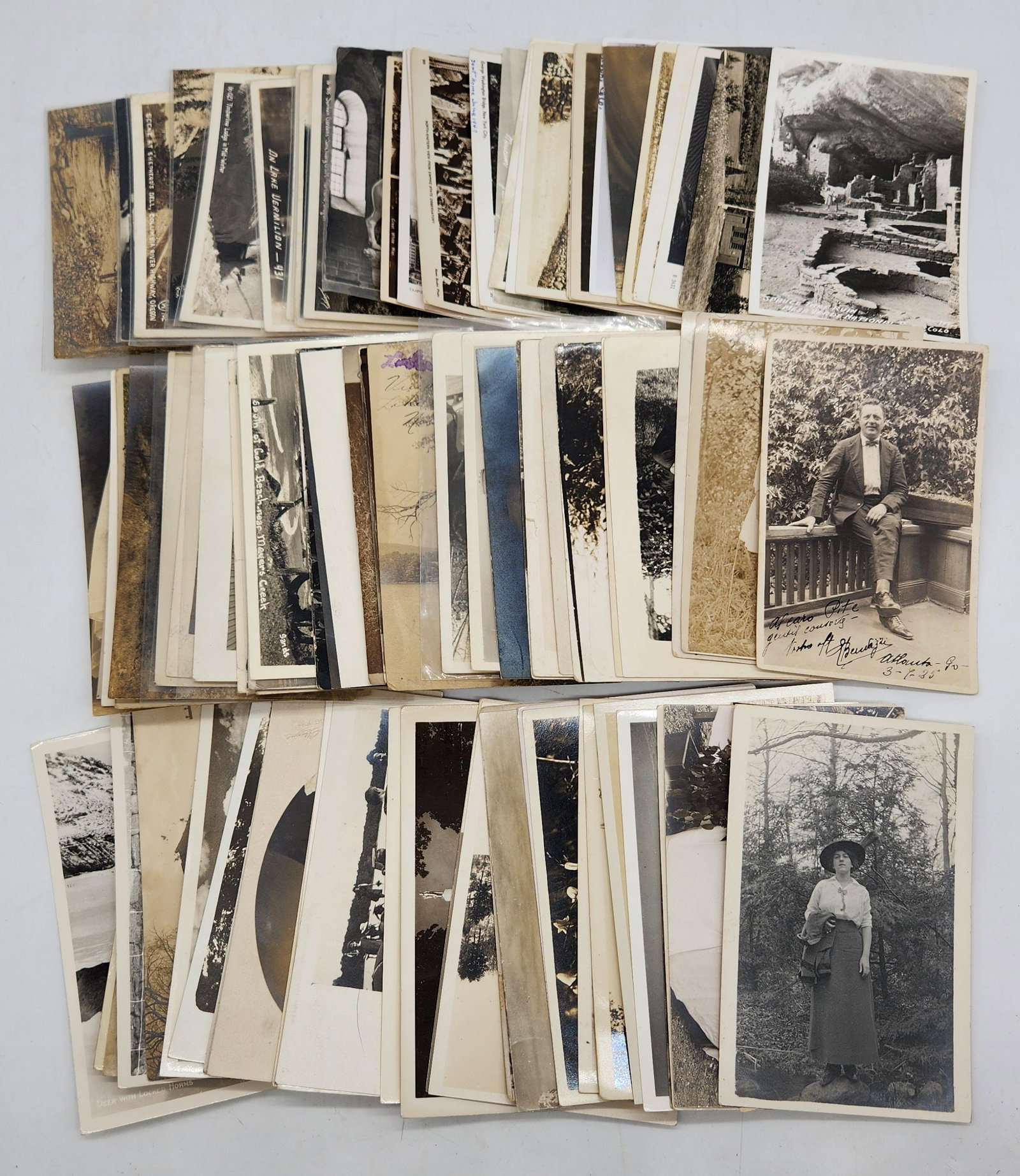 Vintage Black & White Postcard Rppc lot - Landscapes & Portraits (1 of 7)