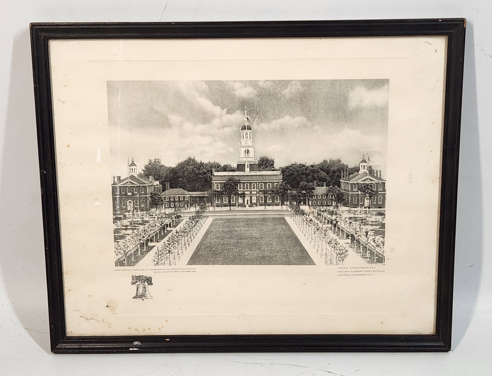 Vintage Independence Hall Framed Print & House Railroad Print Lot (1 of 10)