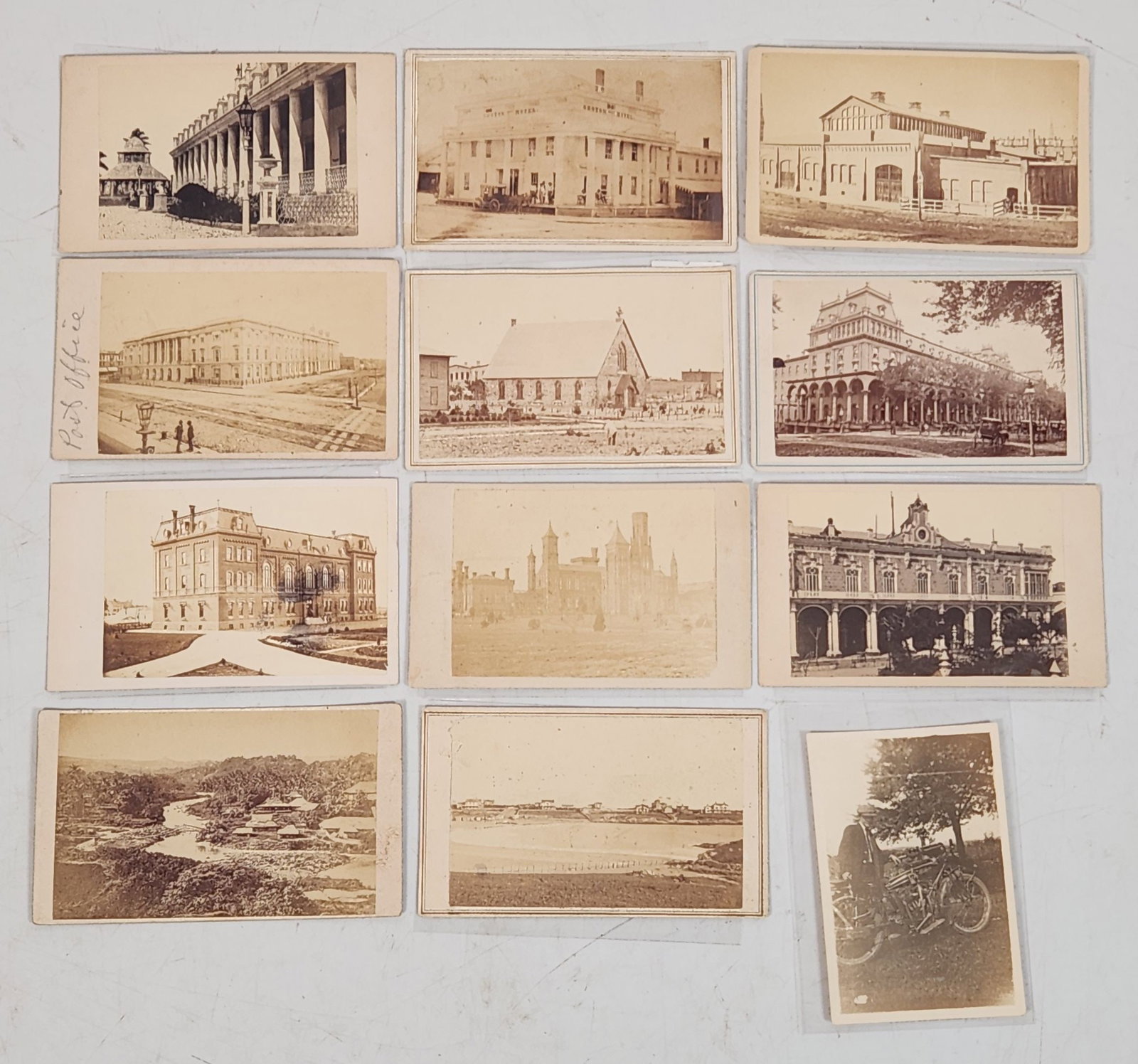 Antique Buildings & Landscapes Cdv photos and Motorcycle snapshot (1 of 11)