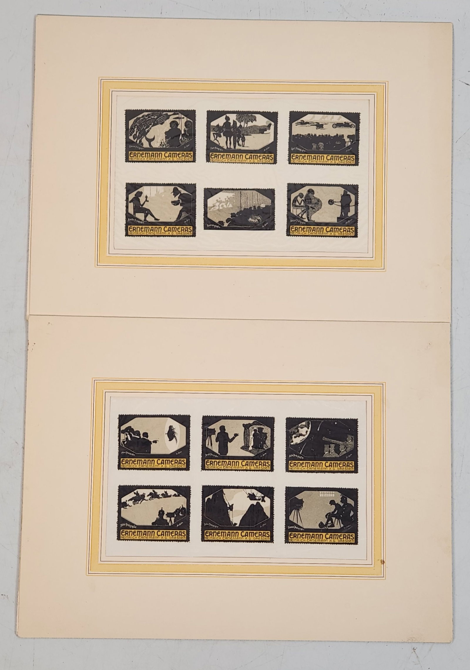 Framed Ernemann Cameras Stamps - Set of 2 (1 of 10)