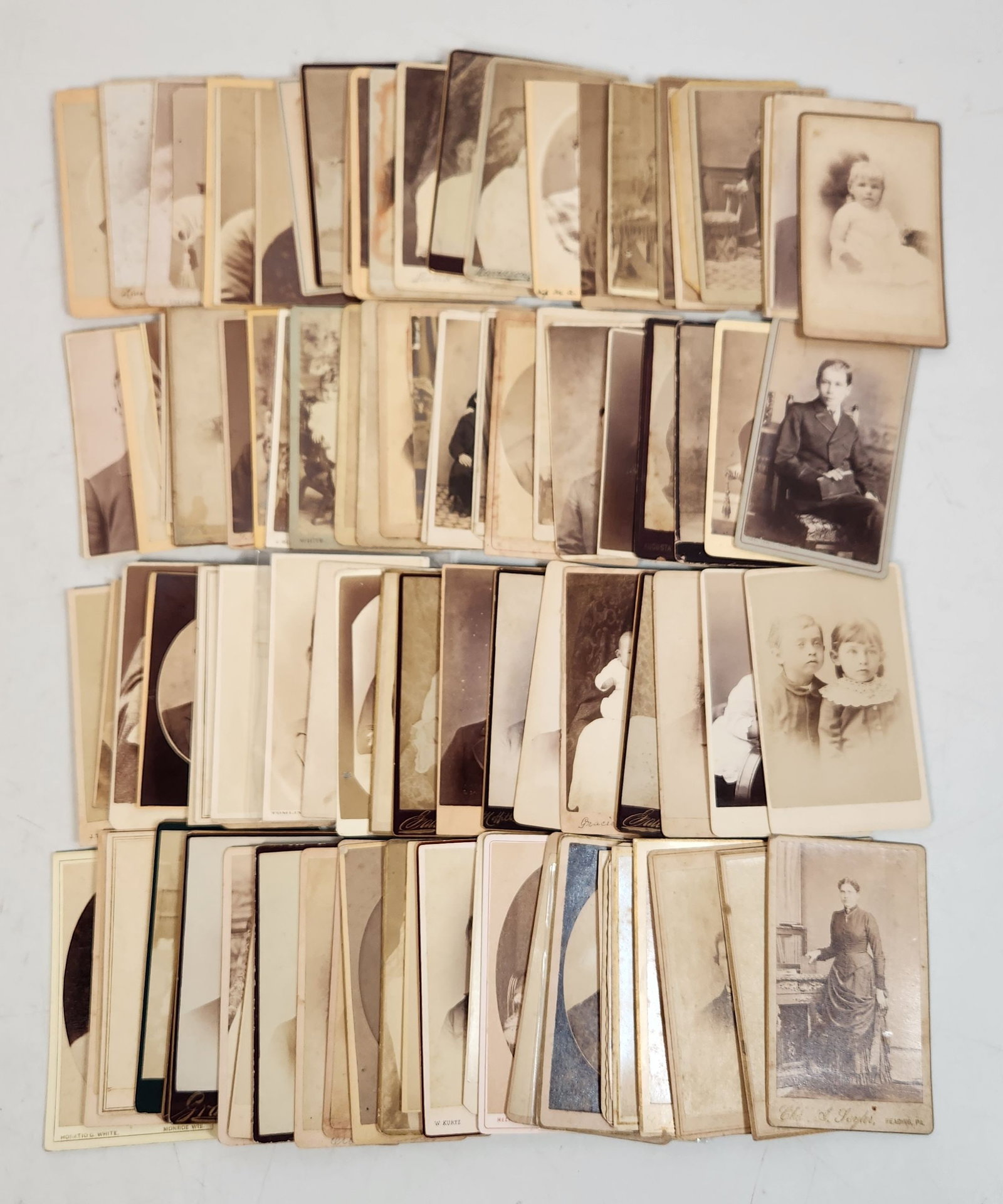 Antique Cdv Photo Lot - 100+ 19th Century Portraits (1 of 7)