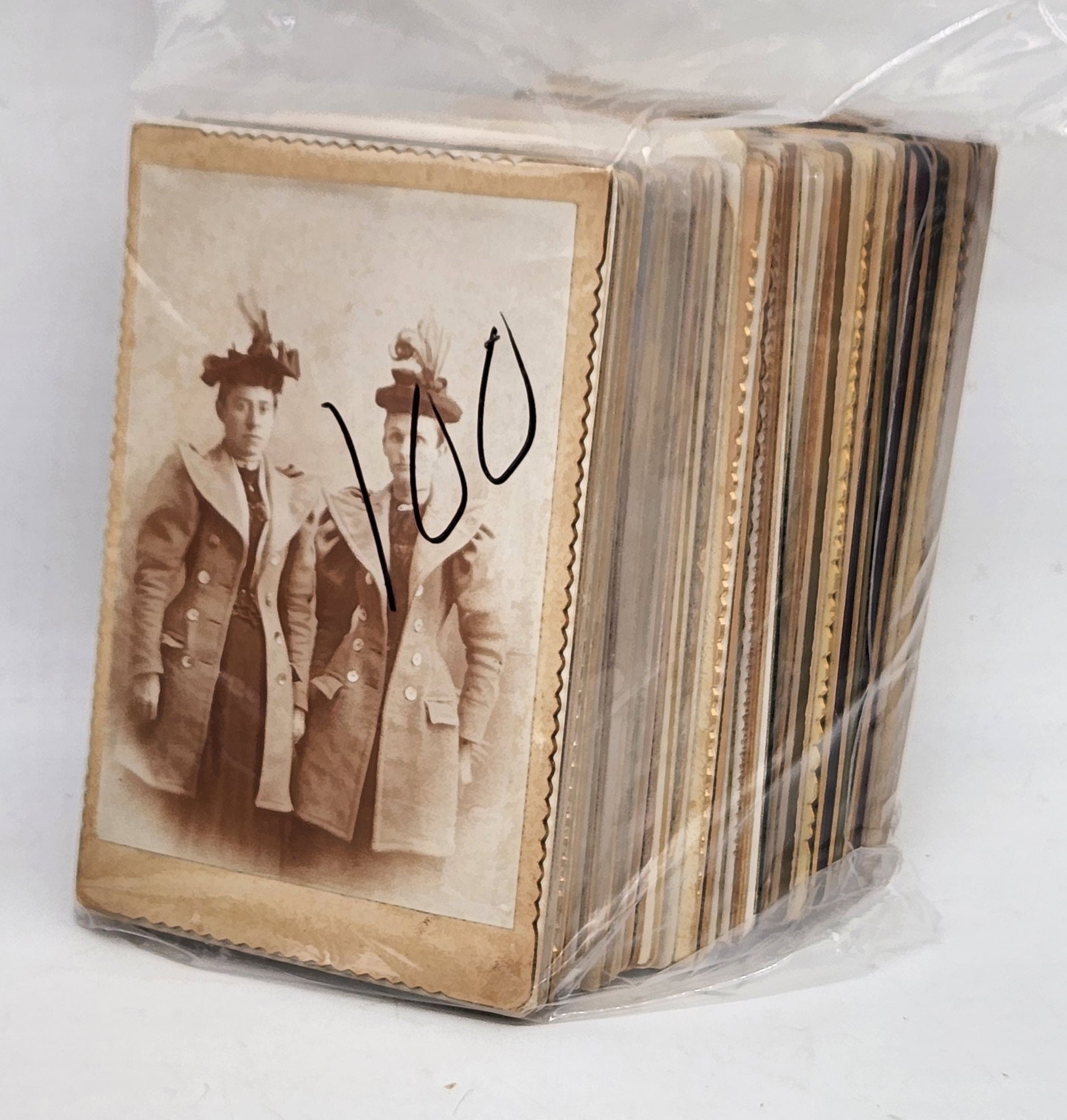 Antique Cabinet Cards - Collection of 100+ Sepia Portraits (1 of 13)