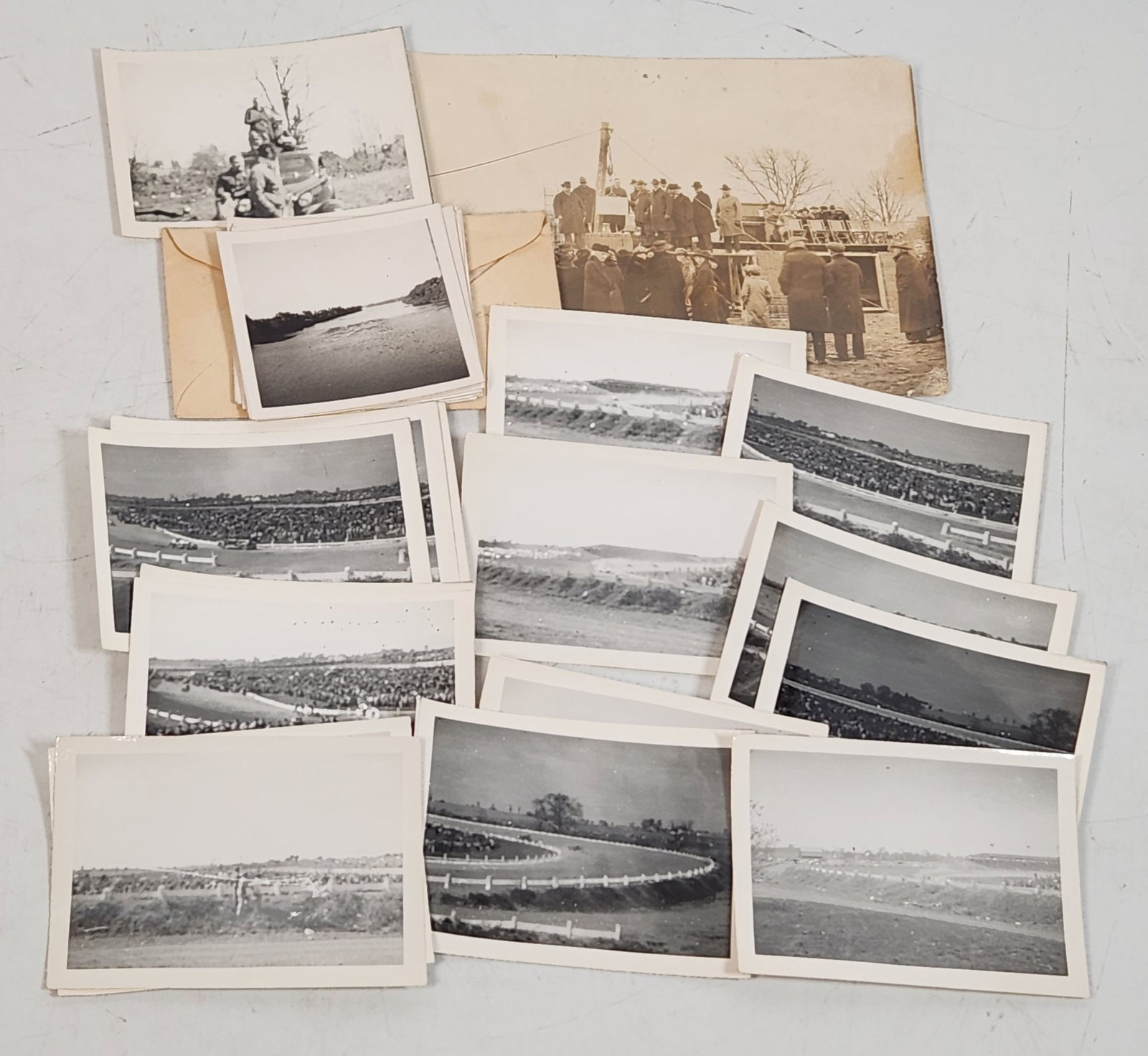 Vintage Black & White Photographs - Hospital, Car Races & Train Scenes (1 of 6)