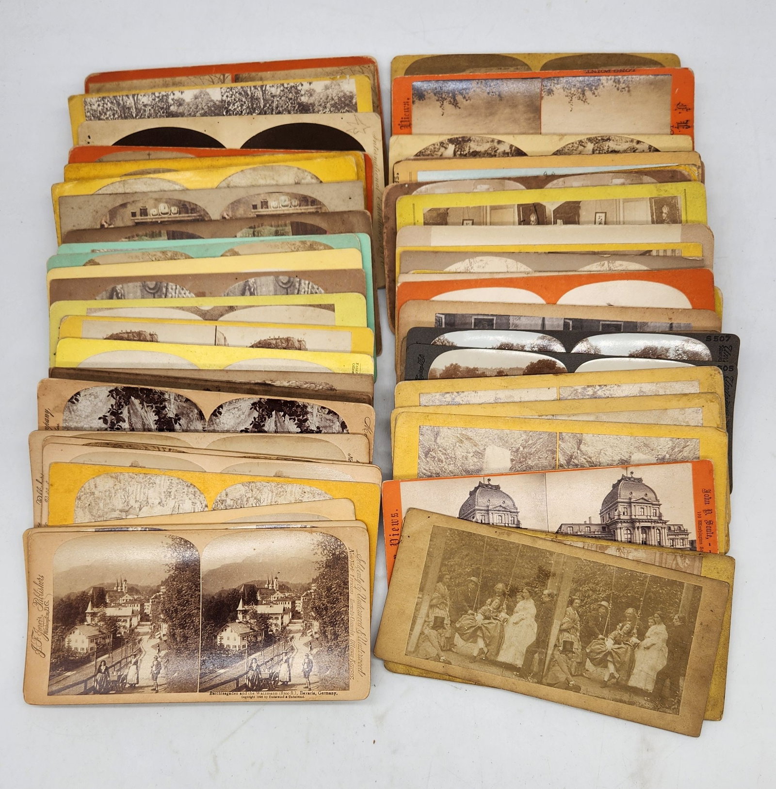 Vintage Stereo View Cards - Lot of 46 Landscapes & Architecture (1 of 6)
