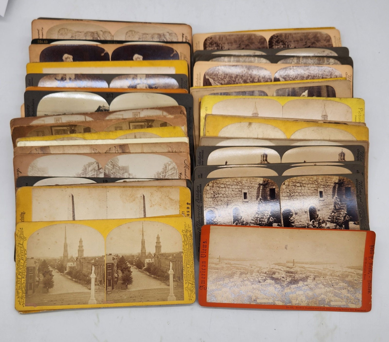 Antique Stereoview Card Lot - Keystone & Underwood Views (1 of 6)