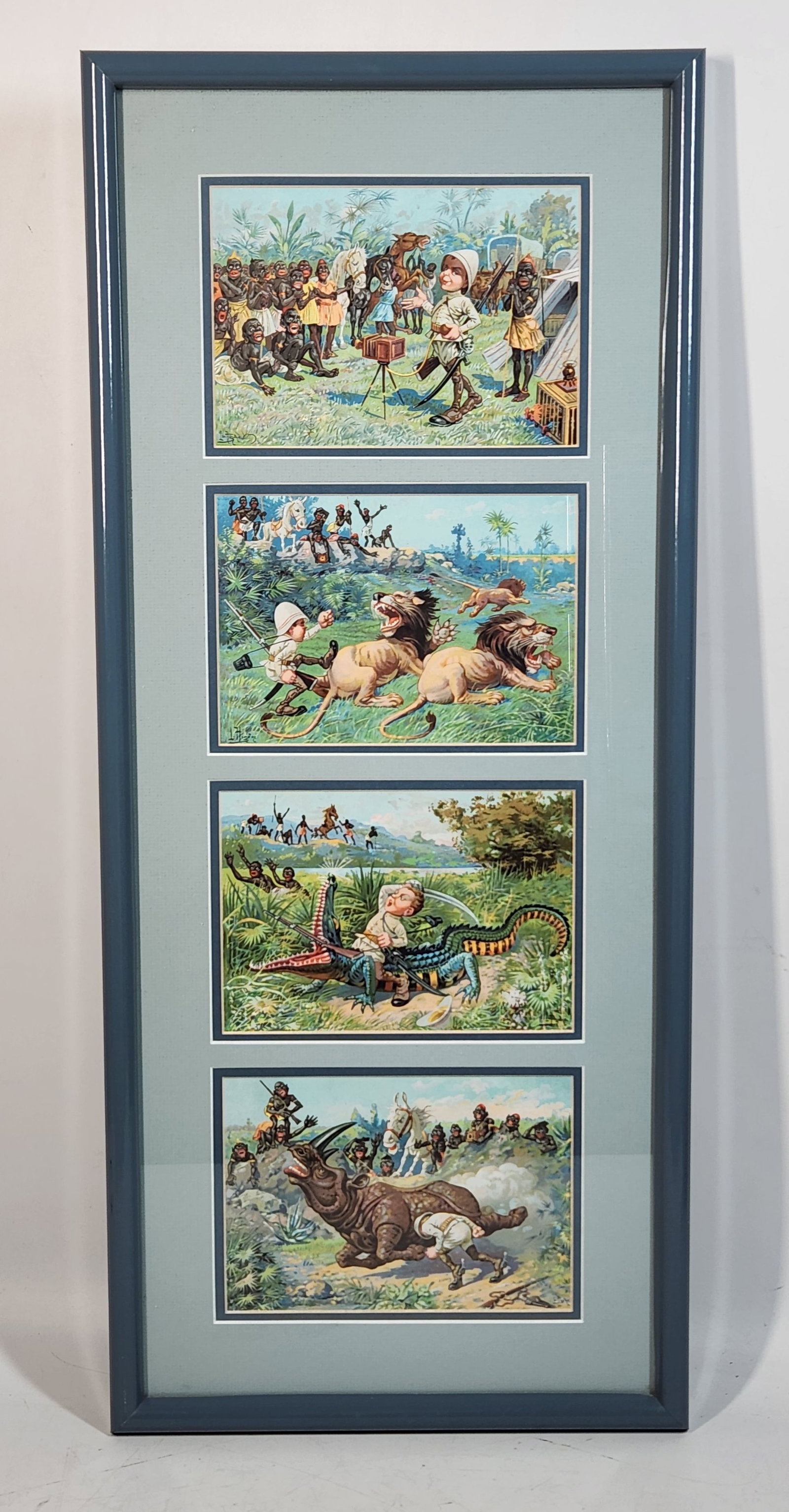 Vintage Colonial Explorer Animals Art Print - Framed (1 of 9)
