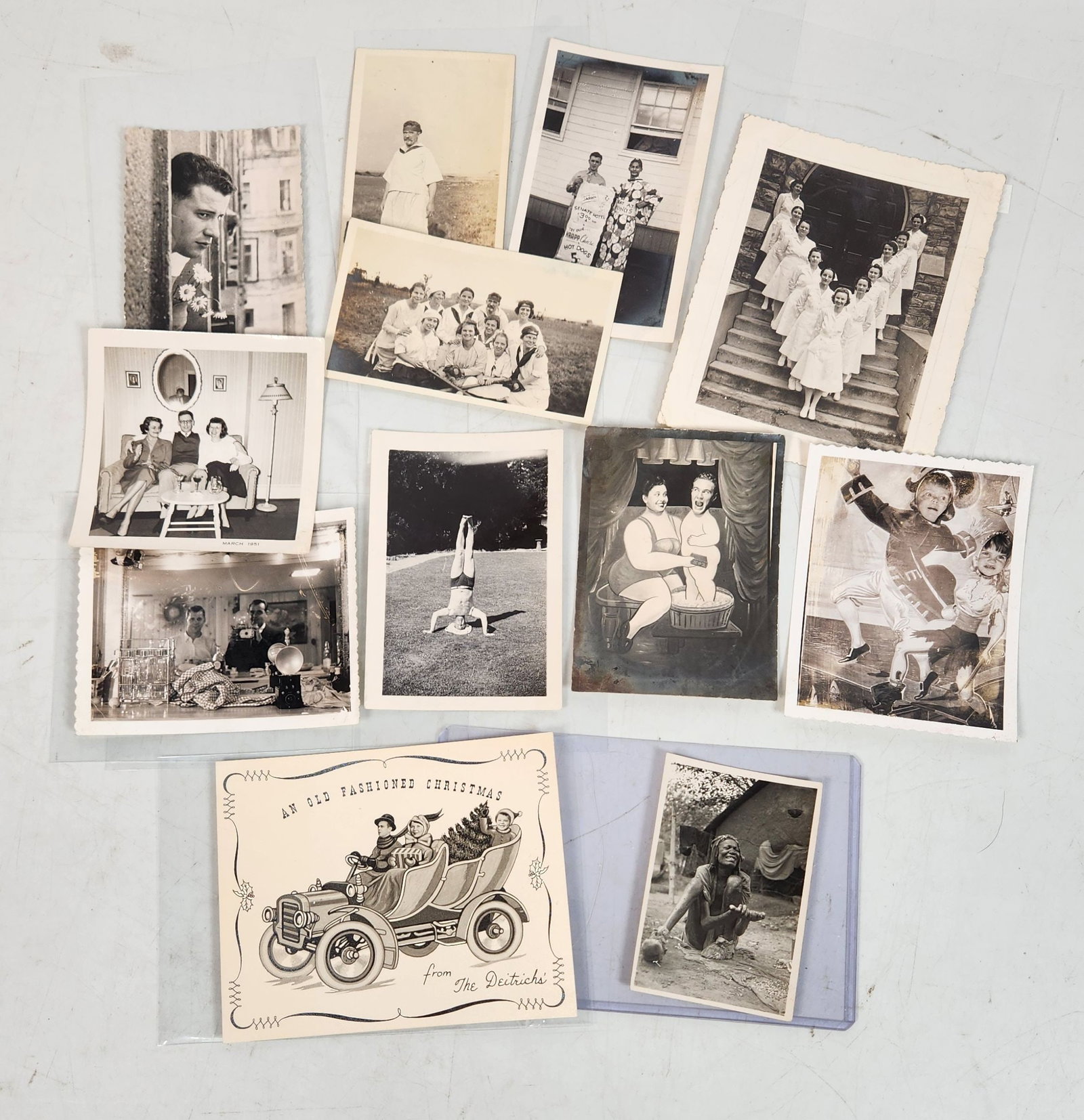 Vintage Black & White Photo Collection with Christmas Card (1 of 6)