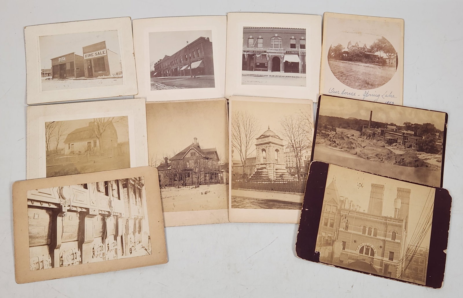 Cabinet Photo Lot - Town Scenes Store Fronts & Landmarks (1 of 8)