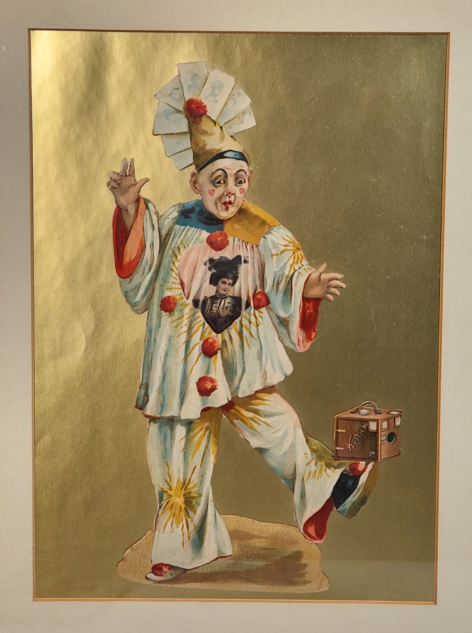 Antique Clown with Kodak Camera Framed Print 14x18 (1 of 8)