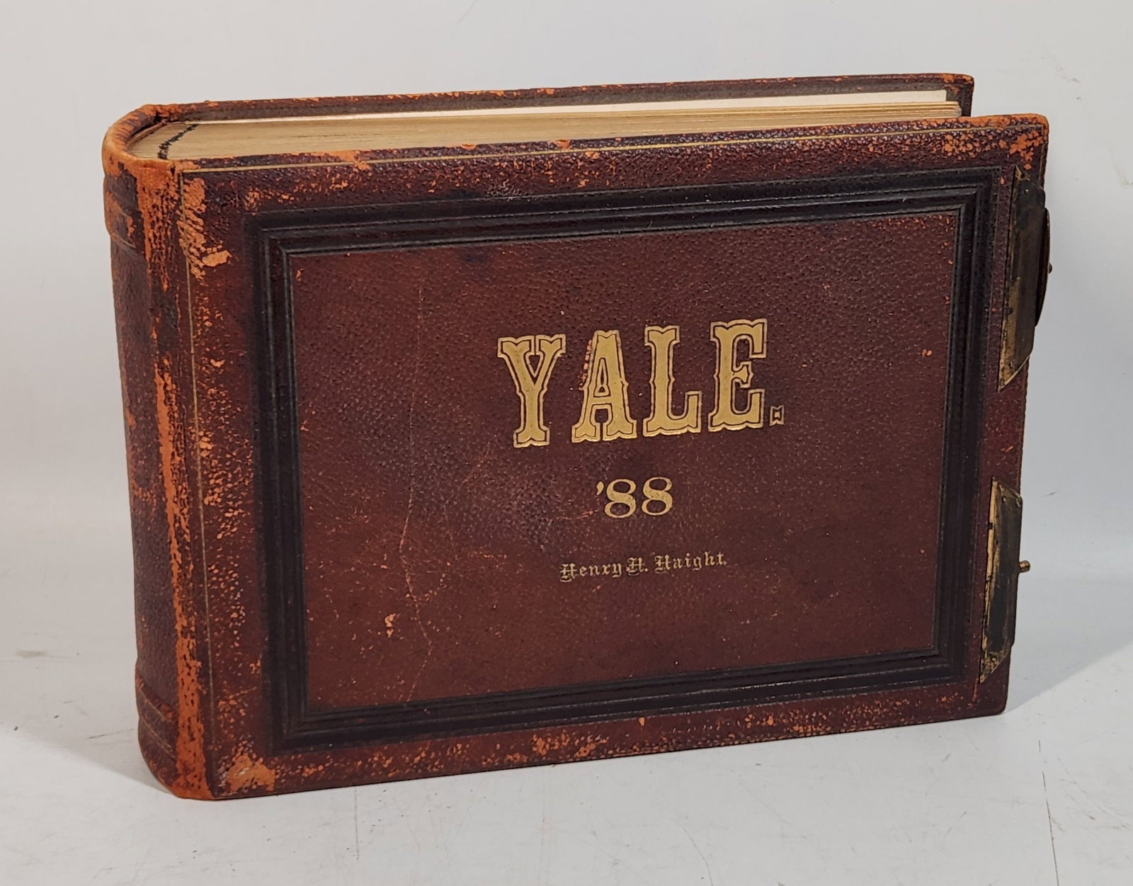 Antique 1888 Yale Photo Album - Leather Bound Photo Book (1 of 15)