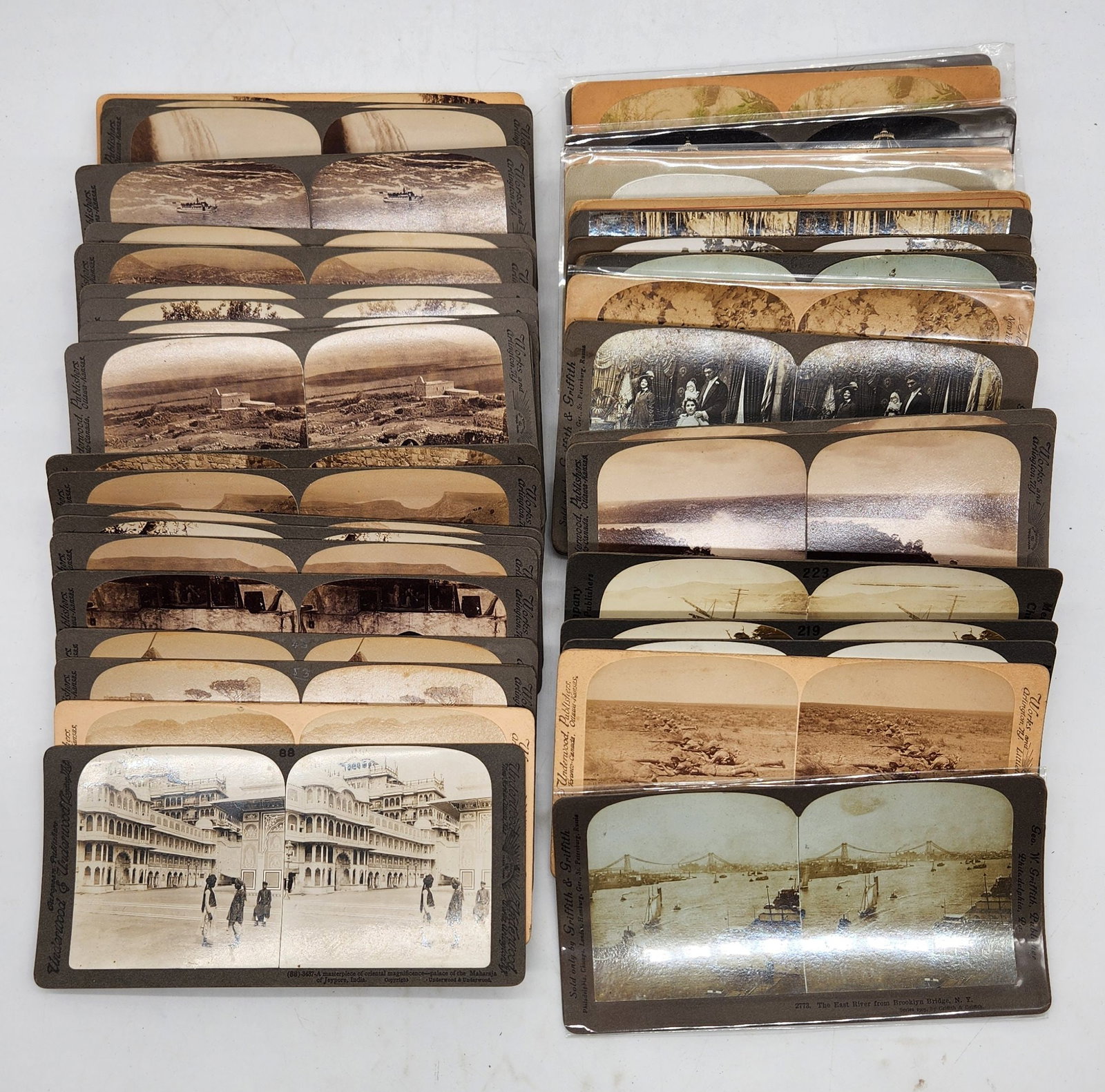 Antique Stereoview Card Lot - Underwood, Griffith, Keystone - Palestine (1 of 6)