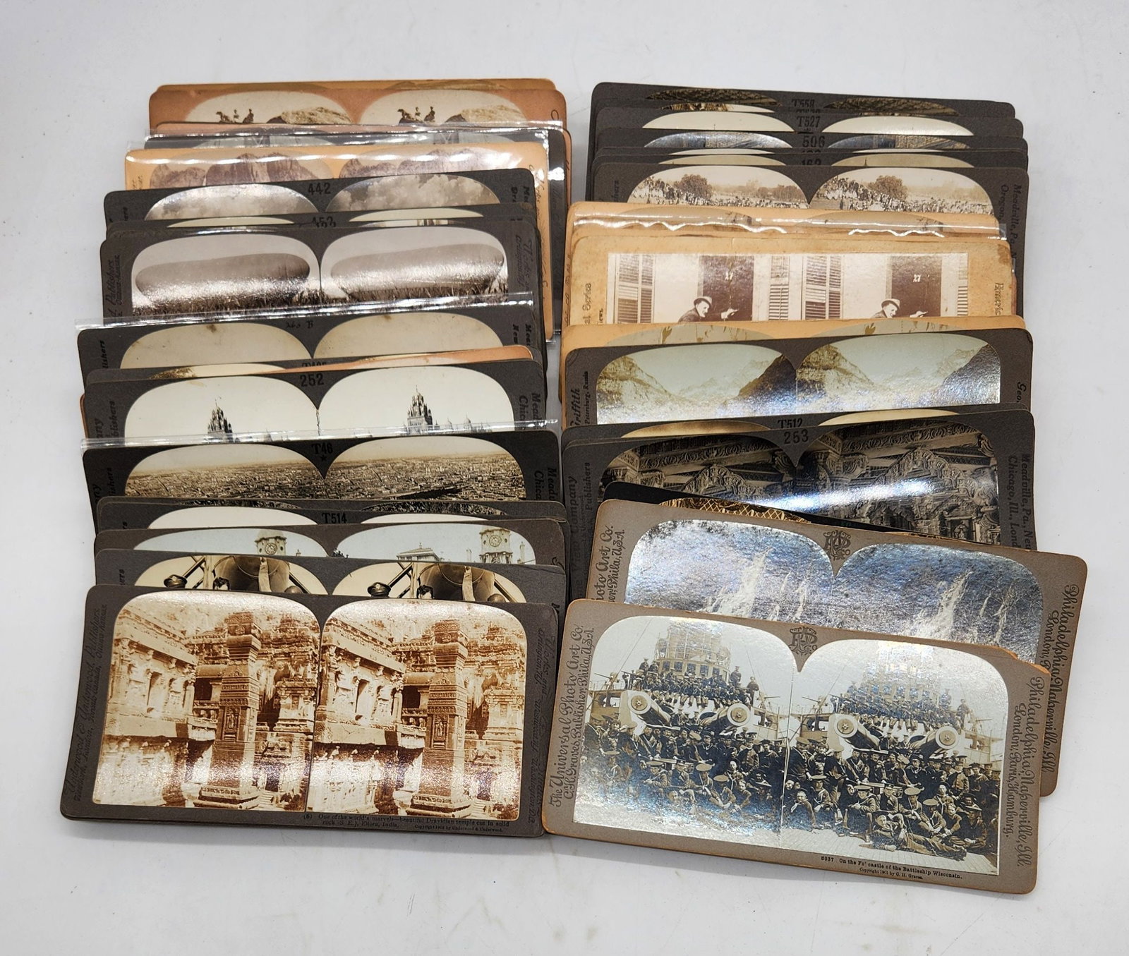 Antique Stereoview Card Lot - Historical & Scenic Images (1 of 7)