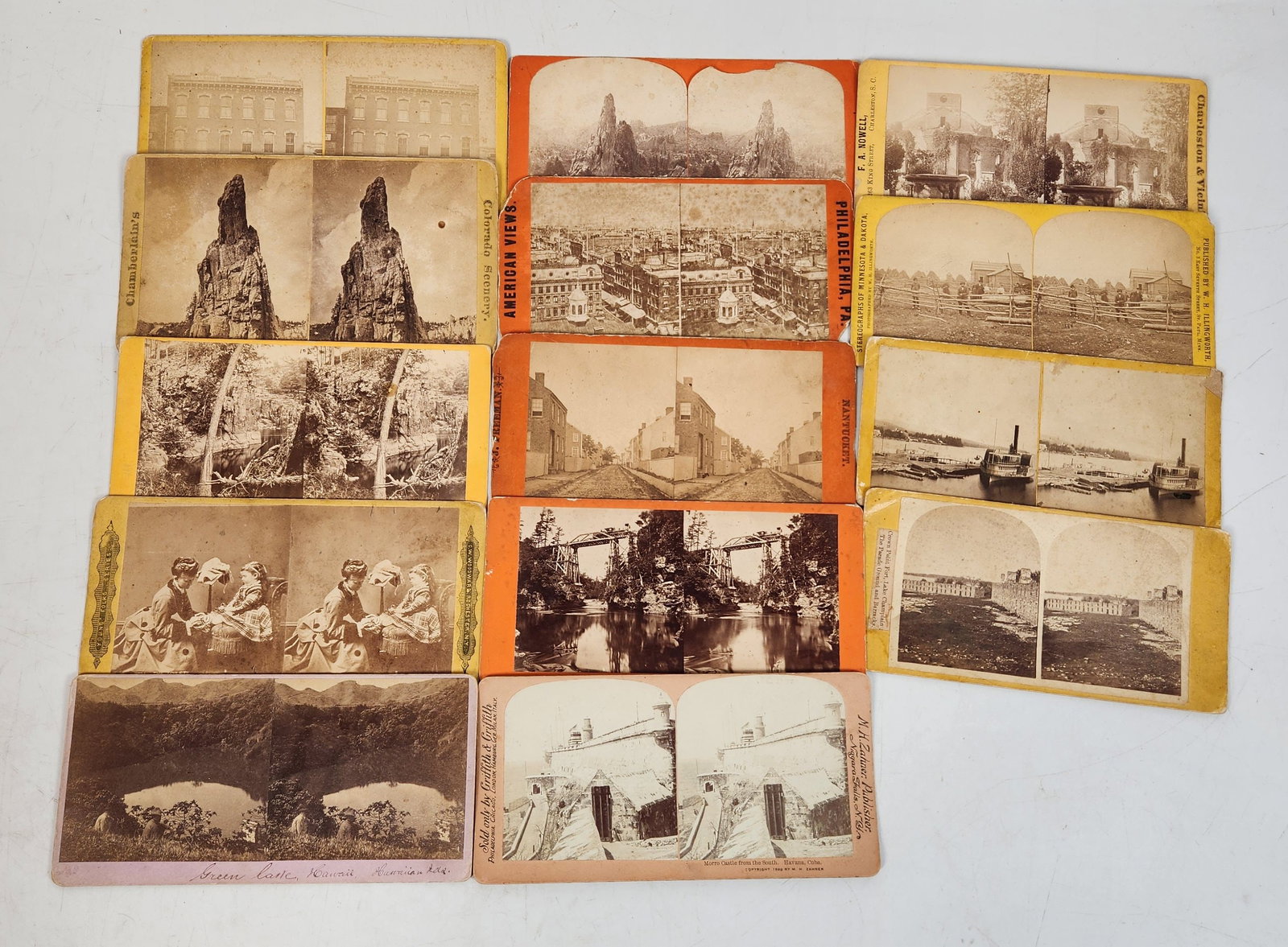 Vintage Stereoview Cards - Landscapes, Buildings, People (1 of 13)